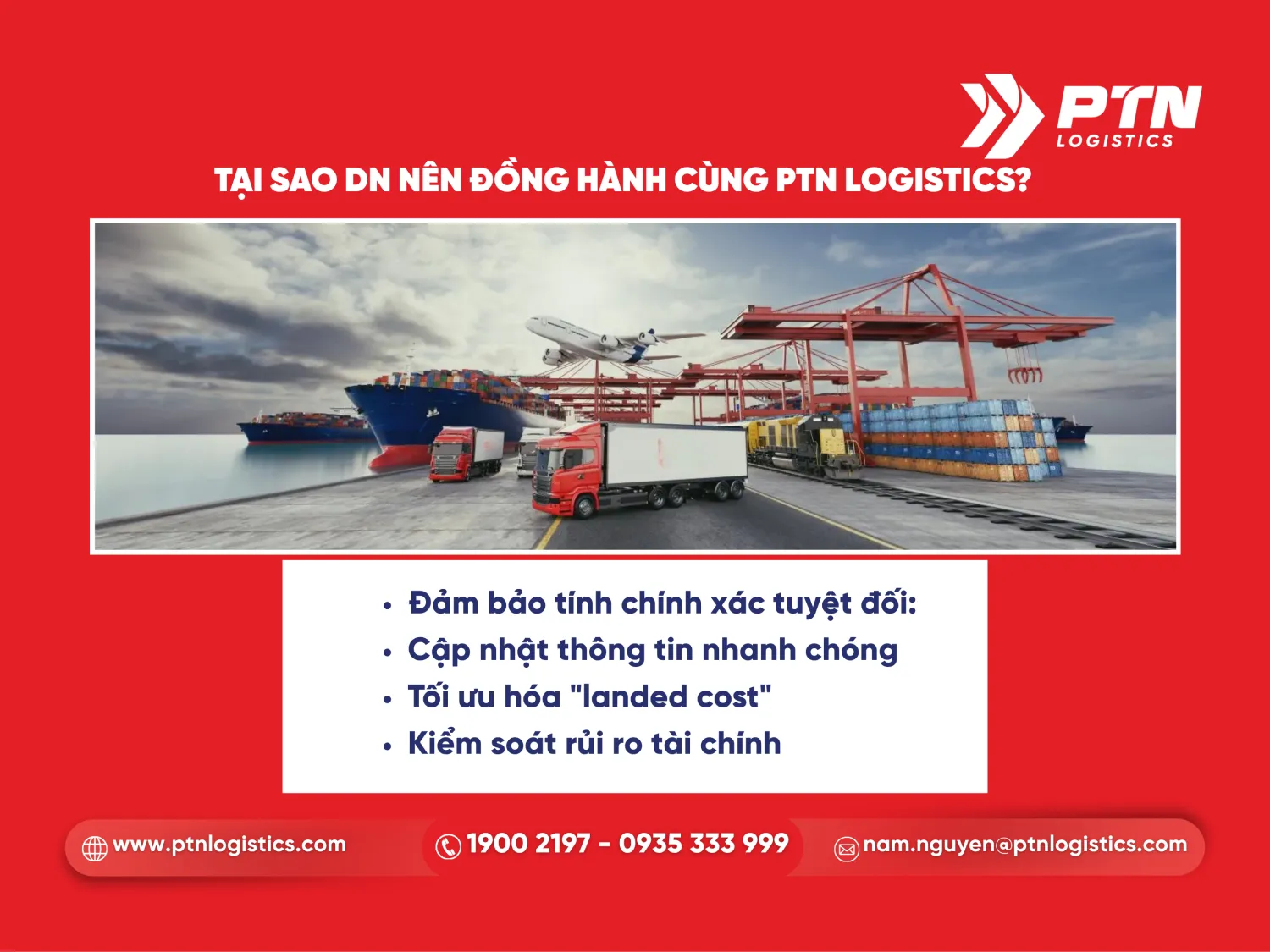 Tại sao doanh nghiệp xuất nhập khẩu nên đồng hành cùng PTN Logistics