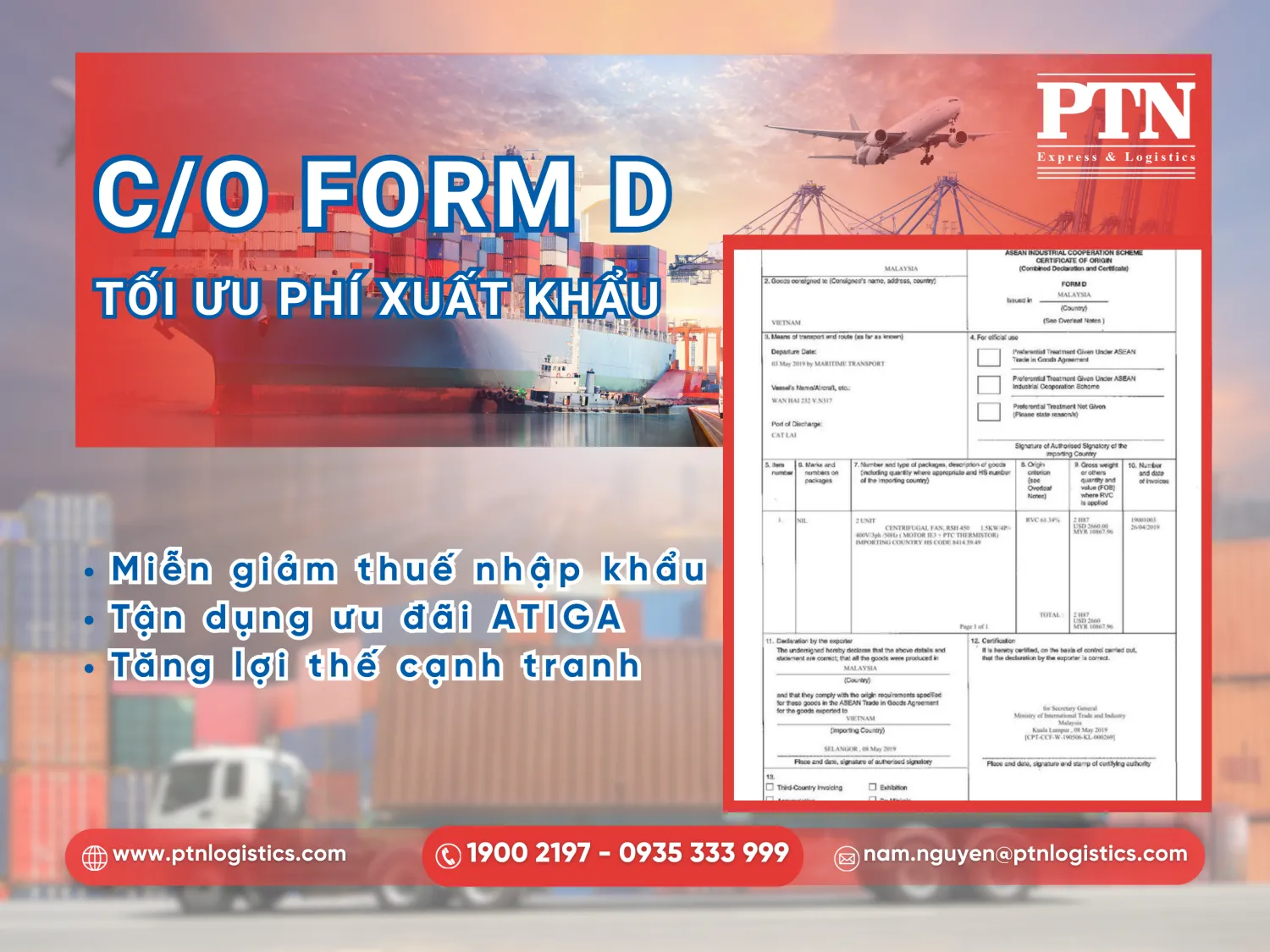Tầm quan trọng của C/O form D