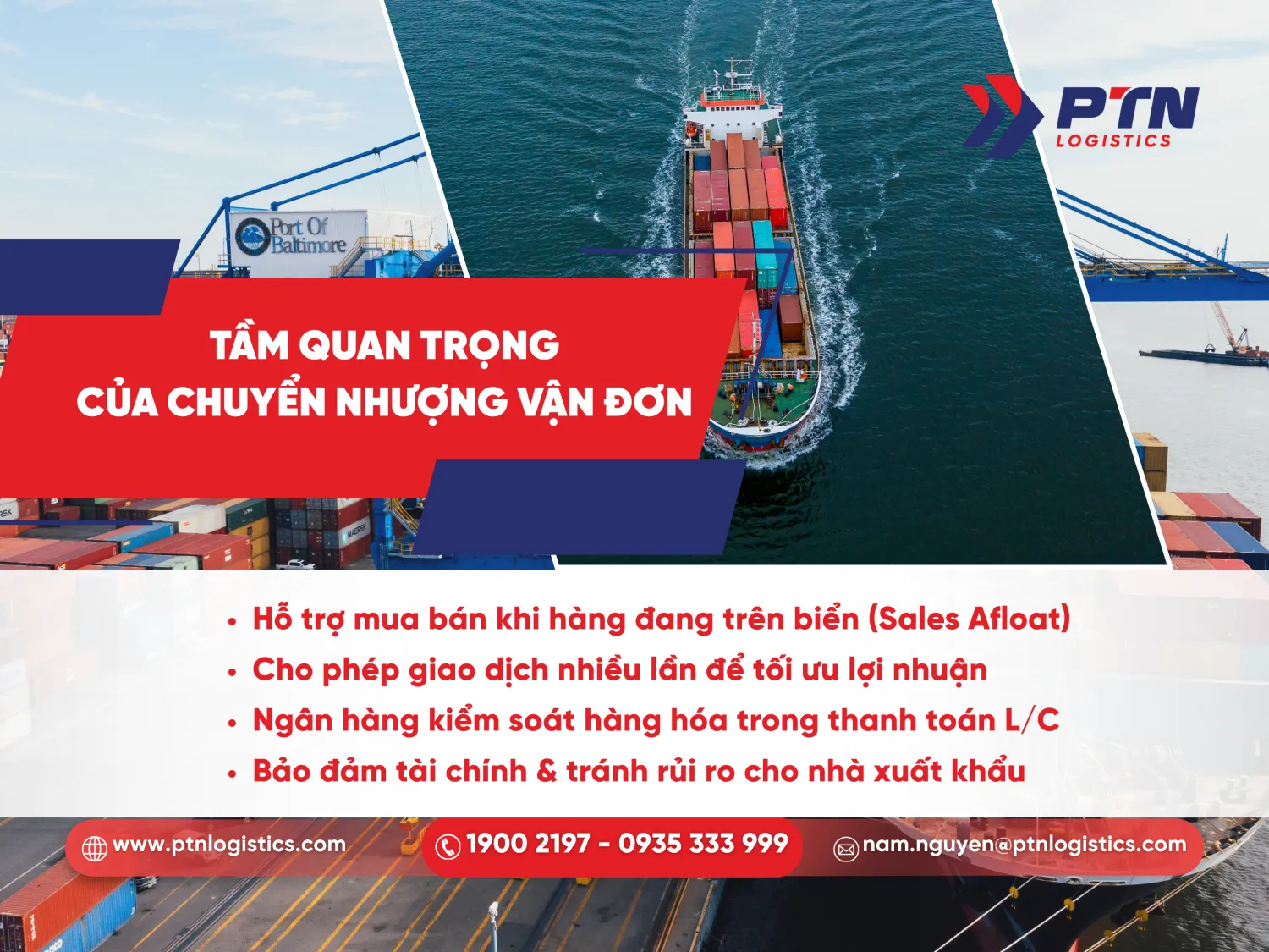 Tầm quan trọng của việc chuyển nhượng vận đơn