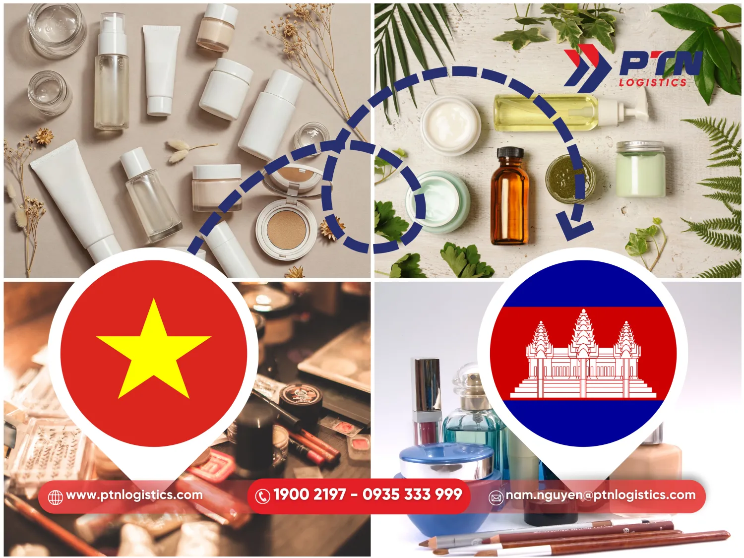 Thị trường và nhu cầu gửi mỹ phẩm đi Campuchia của khách hàng