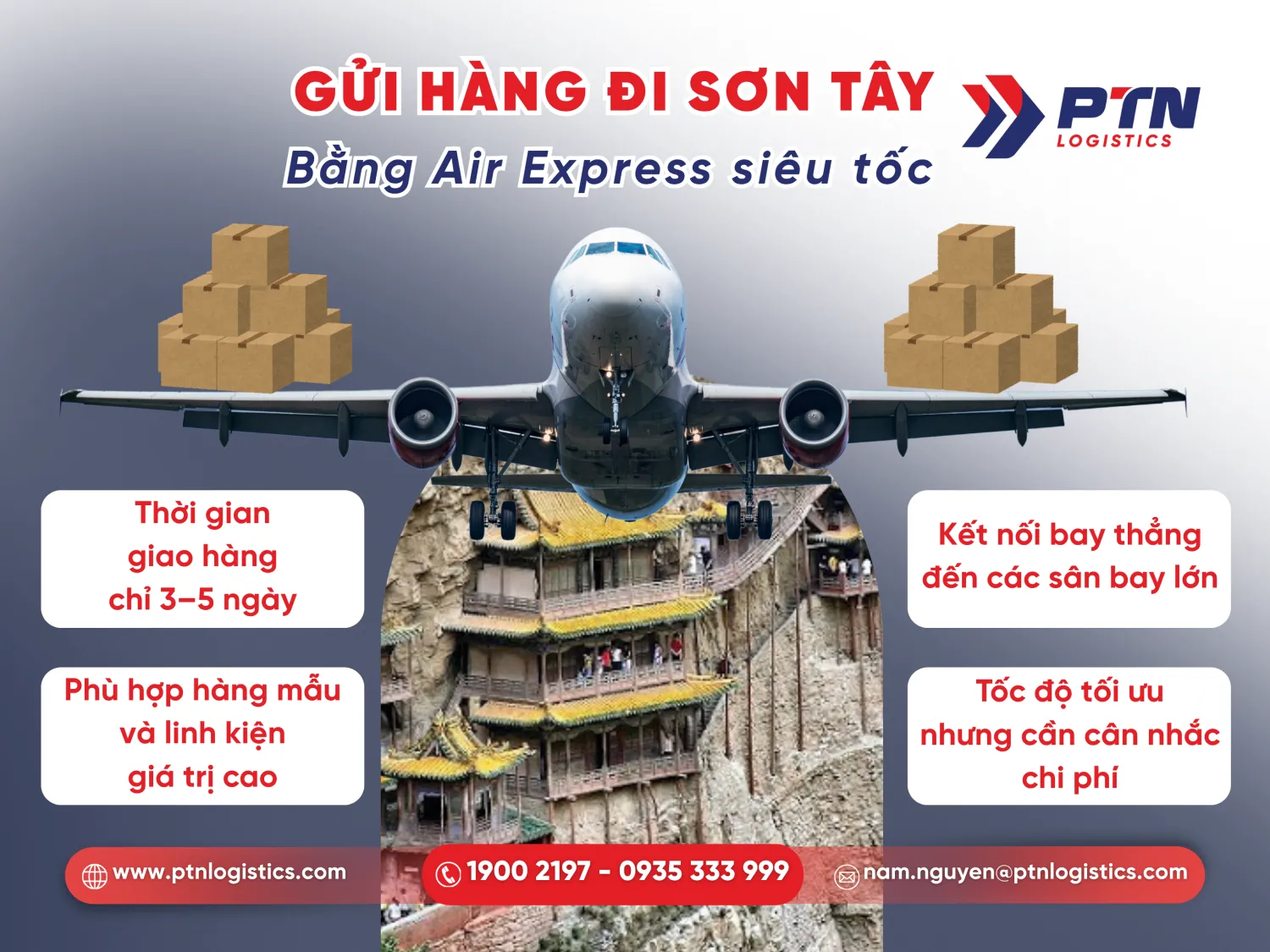 Thời gian chuyển phát nhanh đi Sơn Tây