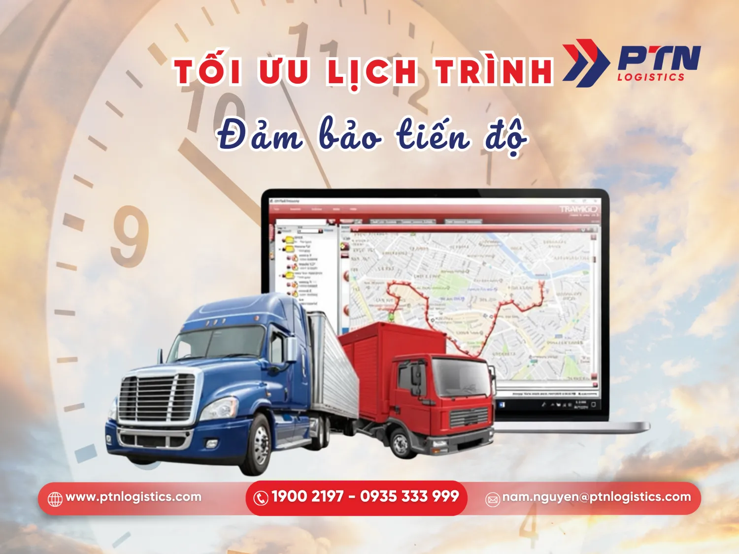 Thời gian và tuyến vận chuyển hàng hóa
