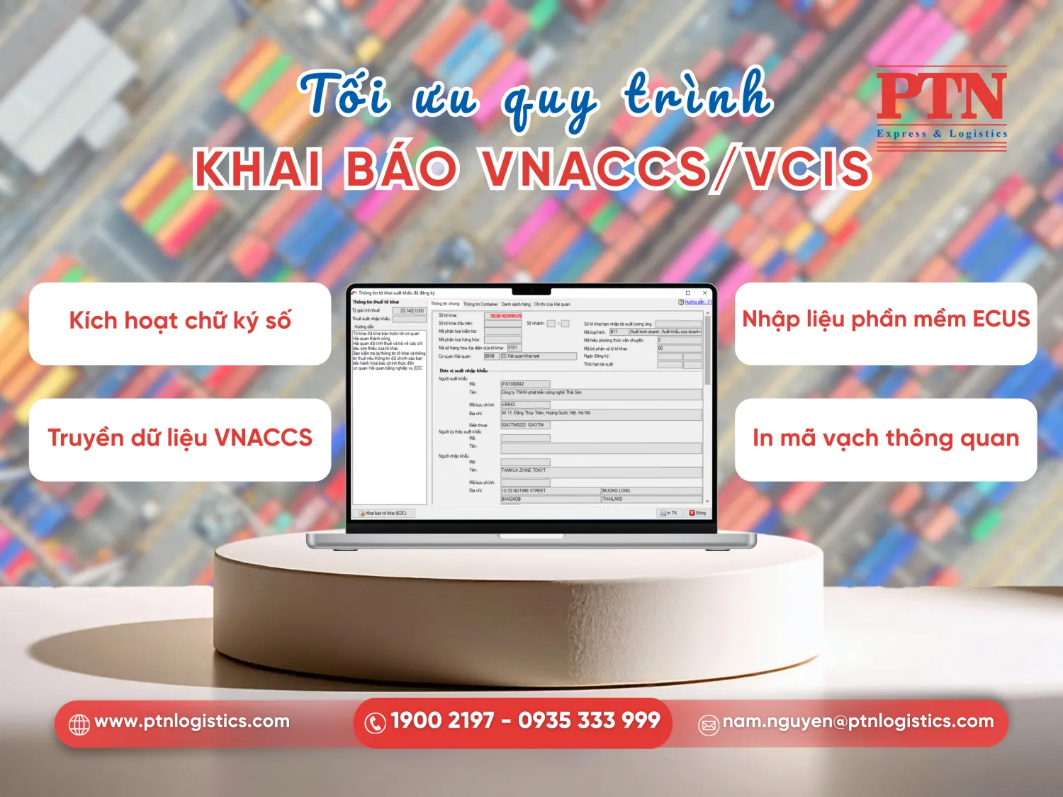Thực hiện khai tờ khai hải quan trên hệ thống