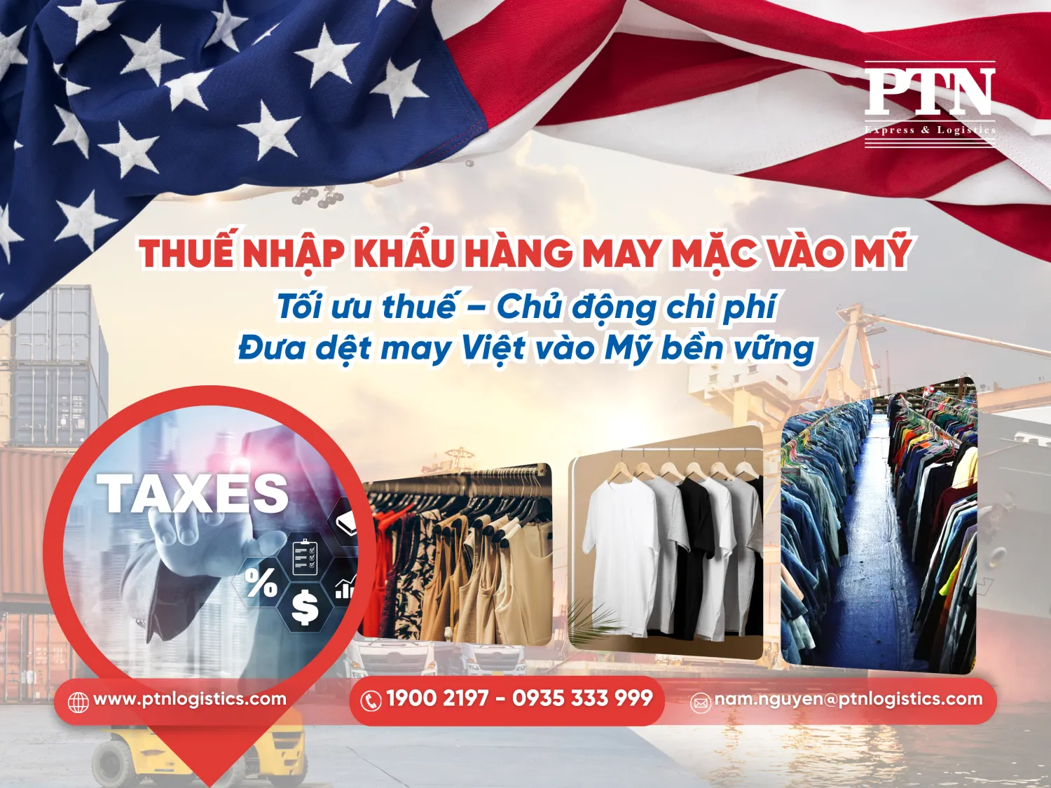 Thuế nhập khẩu hàng may mặc vào Mỹ
