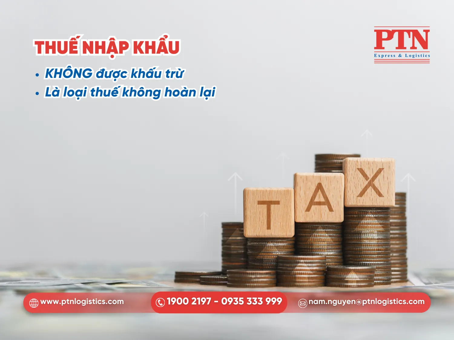 Thuế nhập khẩu không được khấu trừ