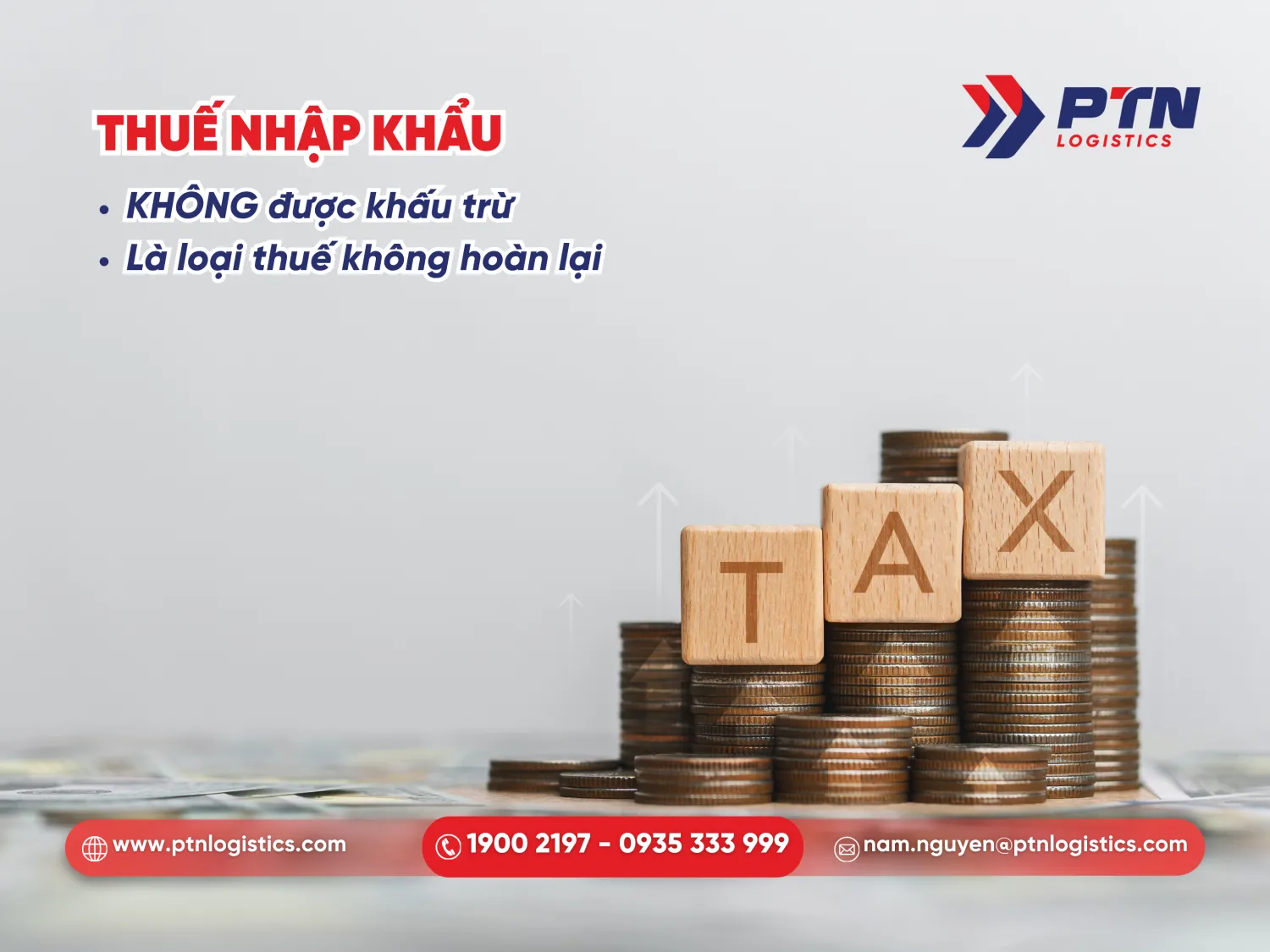Thuế nhập khẩu sẽ không được khấu trừ?