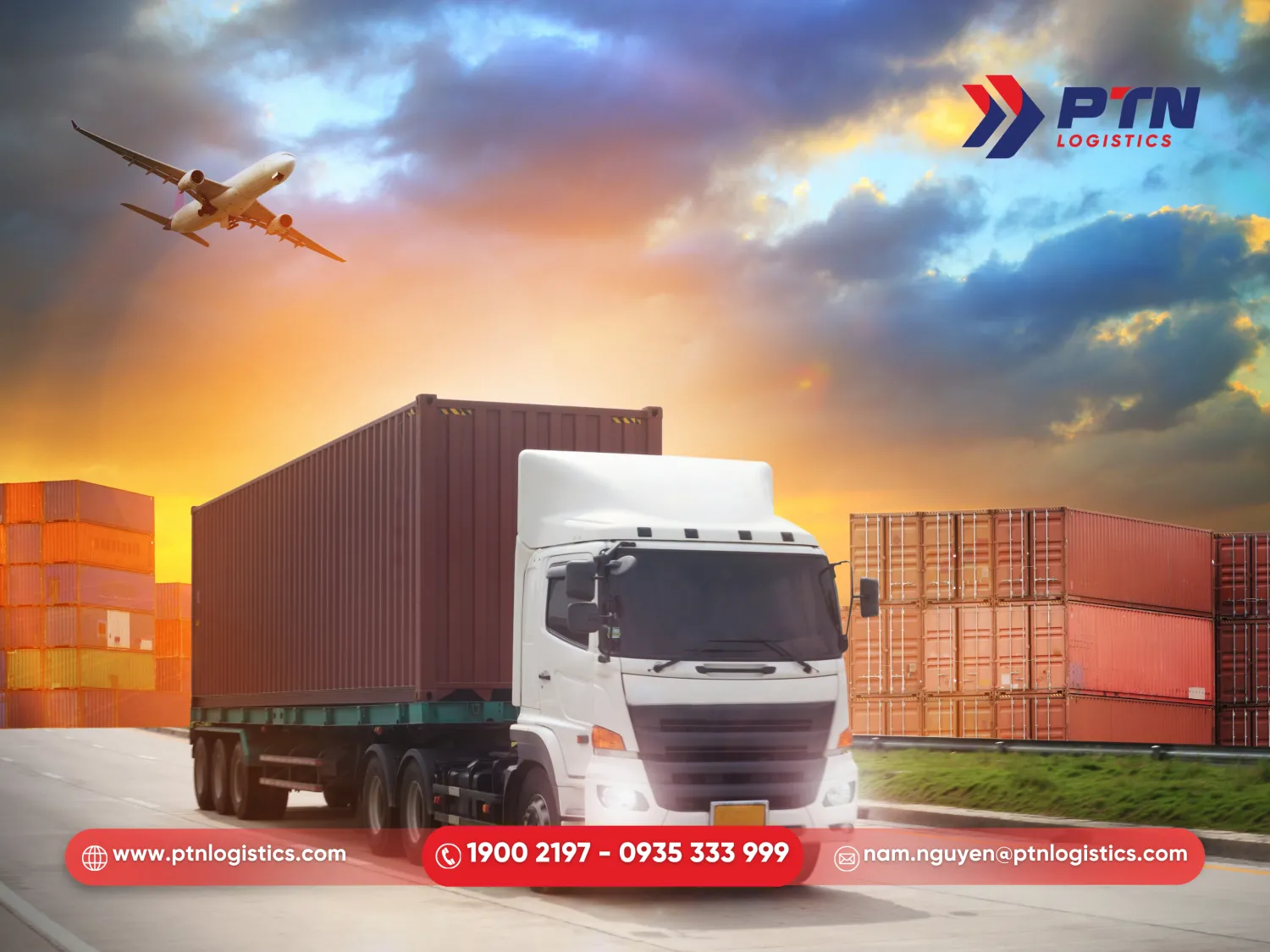 Tiến hành bước vận chuyển container