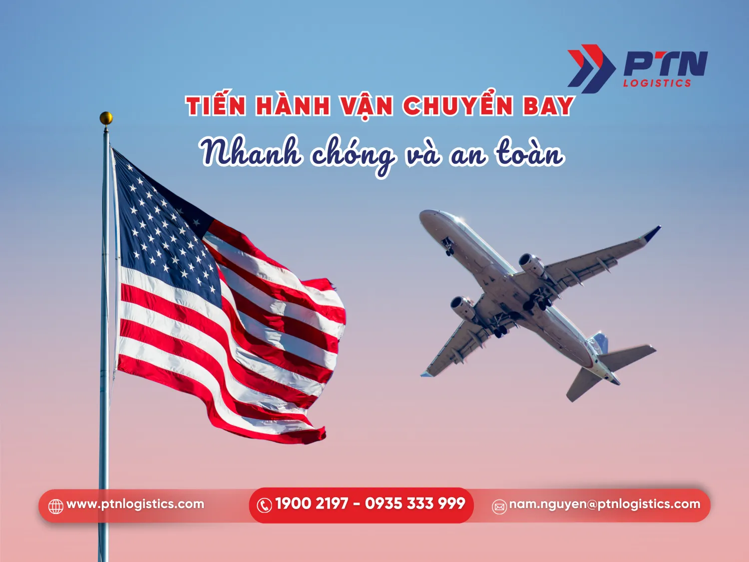 Tiến hành vận chuyển hàng bằng máy bay