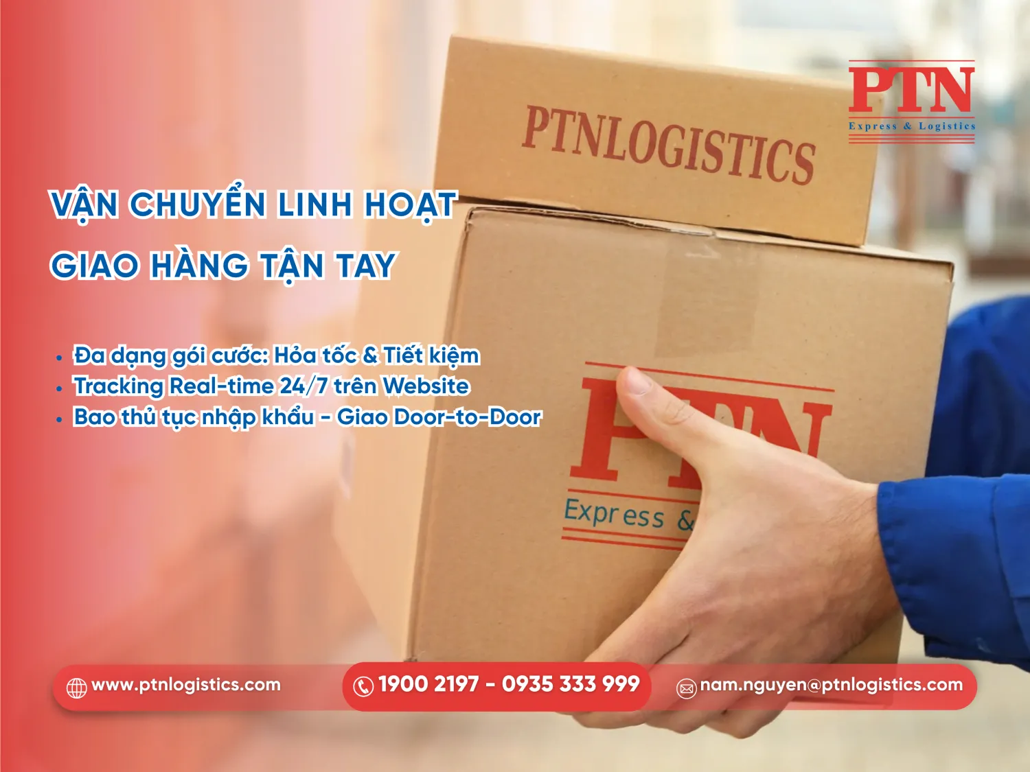 Tiến hành vận chuyển và giao tận tay