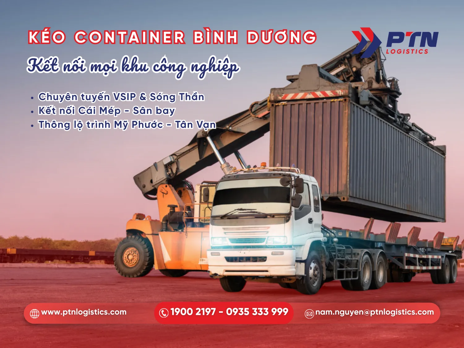 Tìm hiểu dịch vụ chi tiết kéo container