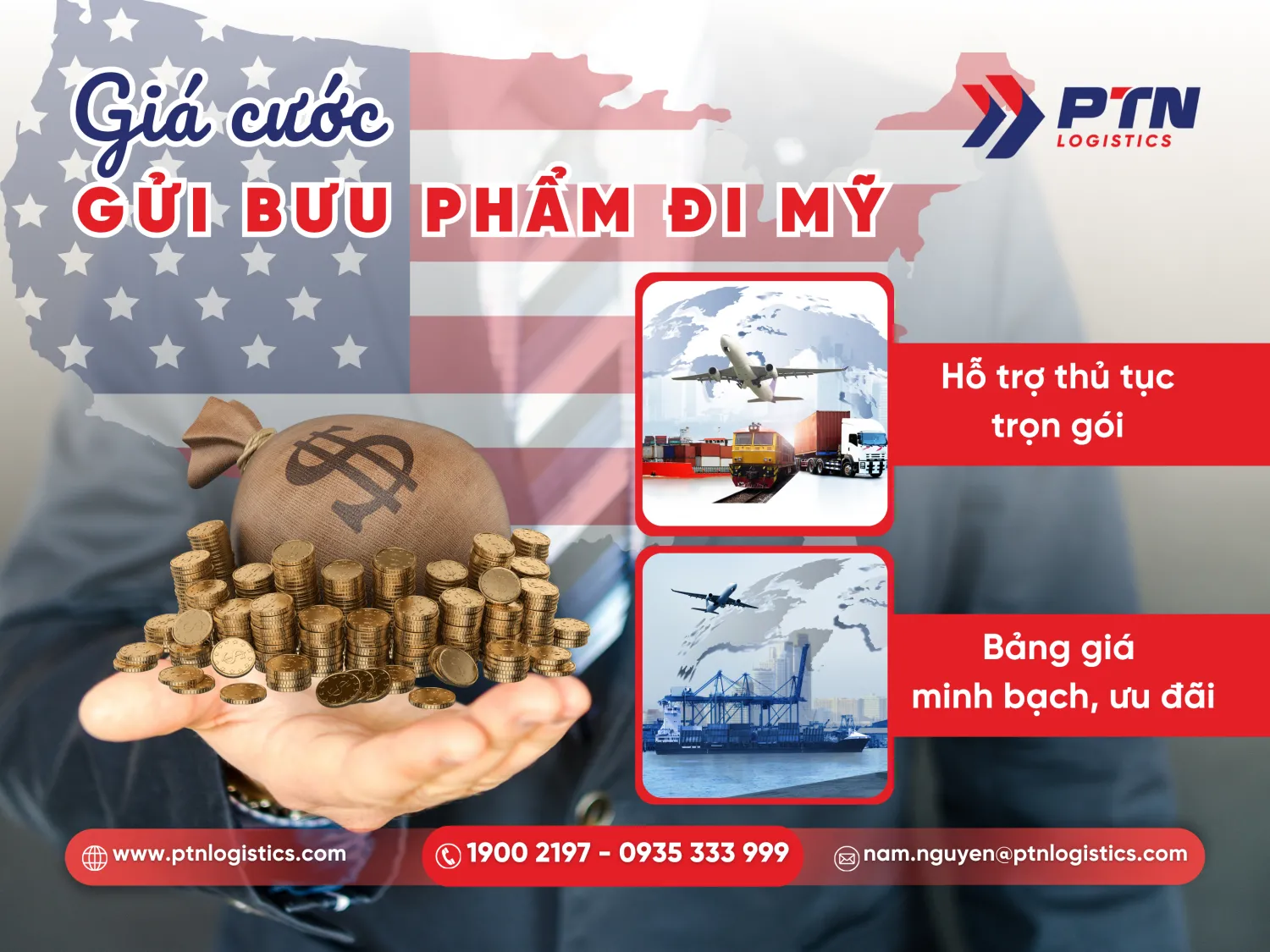 Tìm hiểu giá cước gửi bưu phẩm đi Mỹ