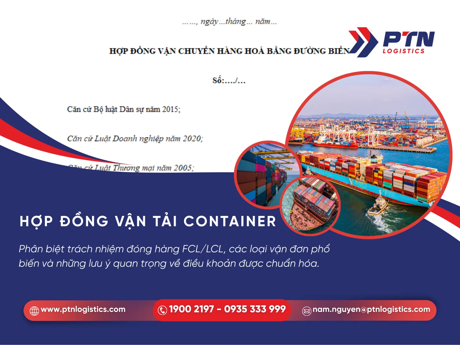 Tìm hiểu hợp đồng vận tải theo conainer