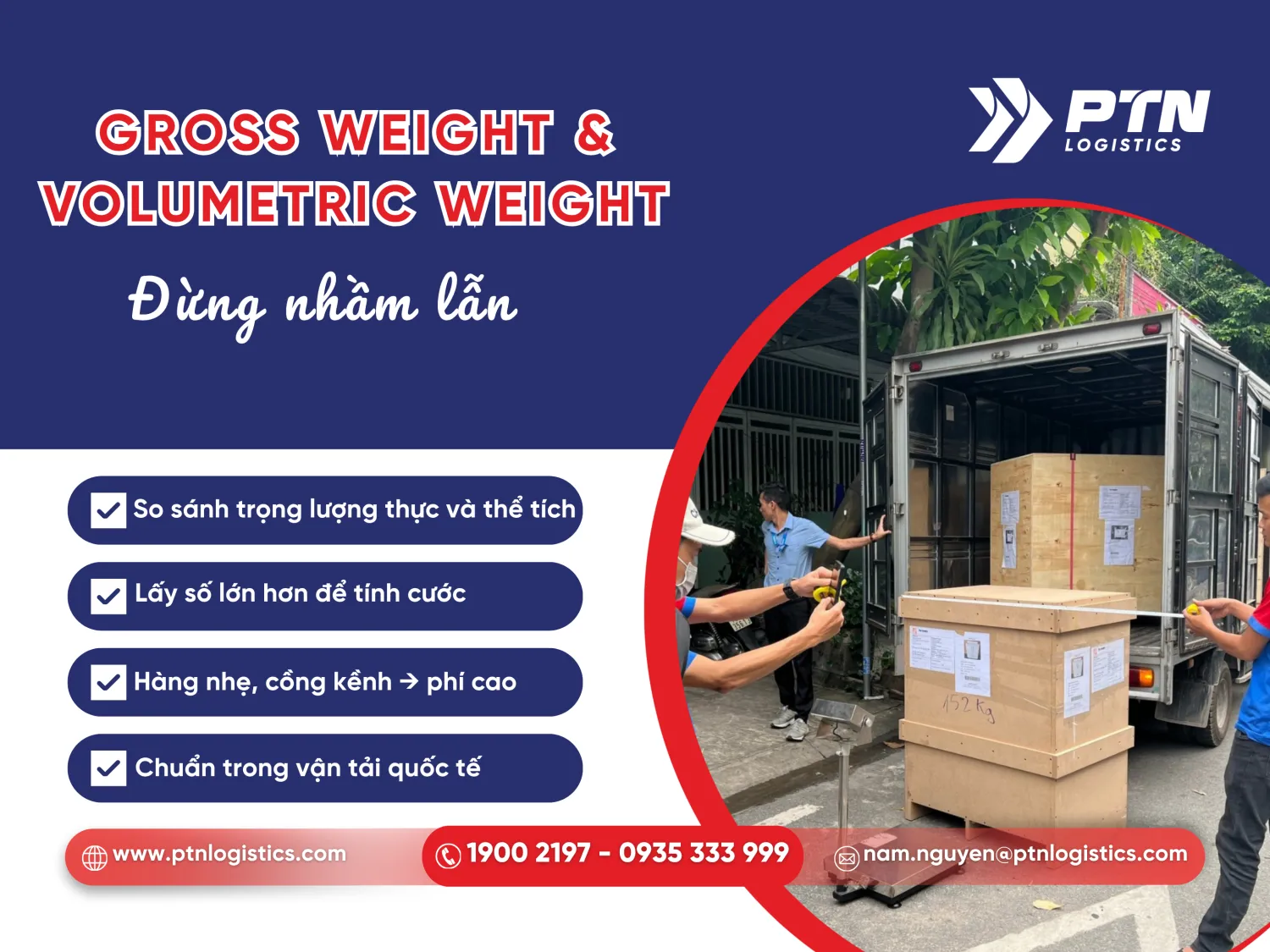 Tìm hiểu trong lượng thực và trọng lượng thể tích