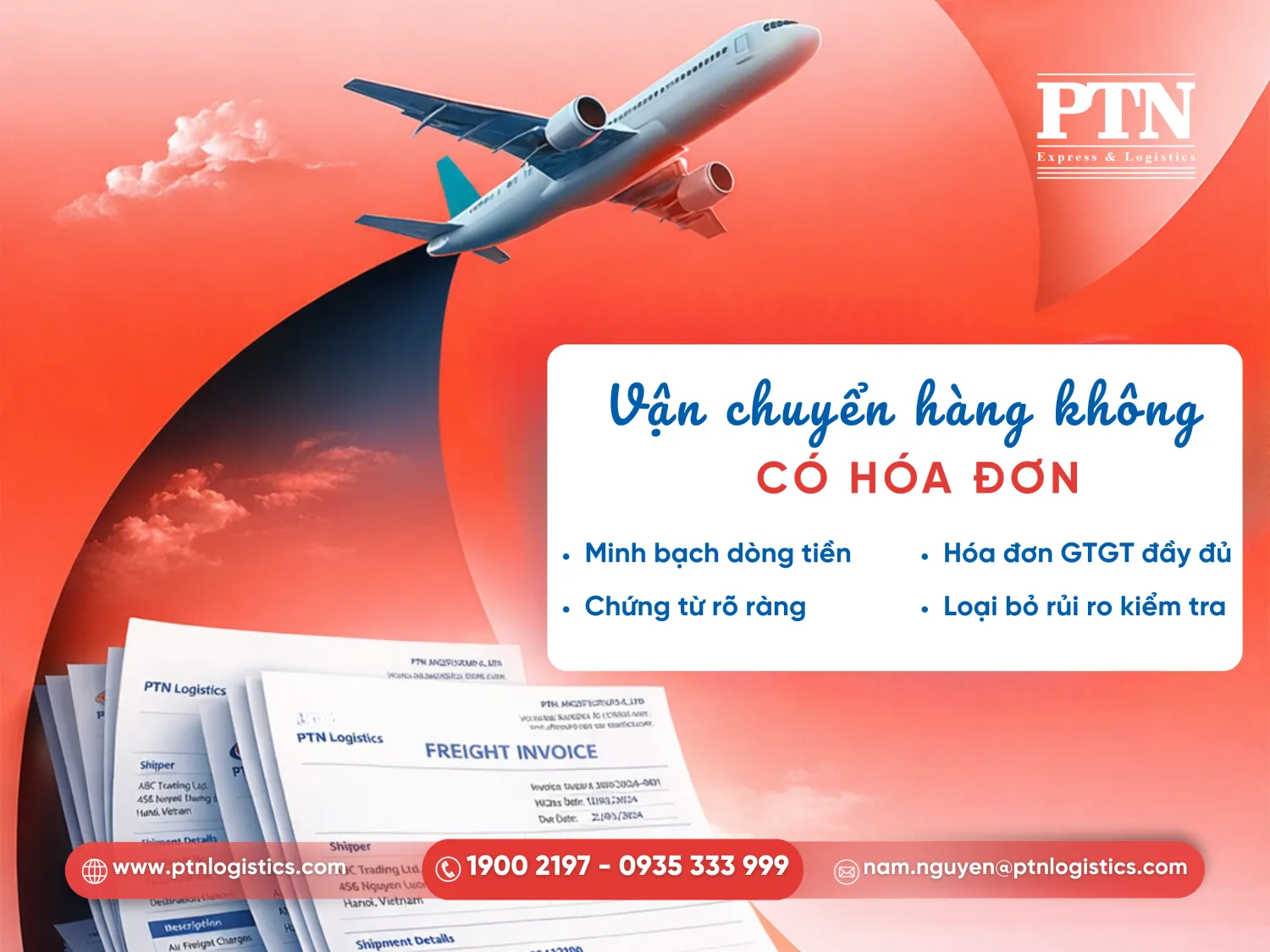 Tìm hiểu vận chuyển hàng không có hóa đơn