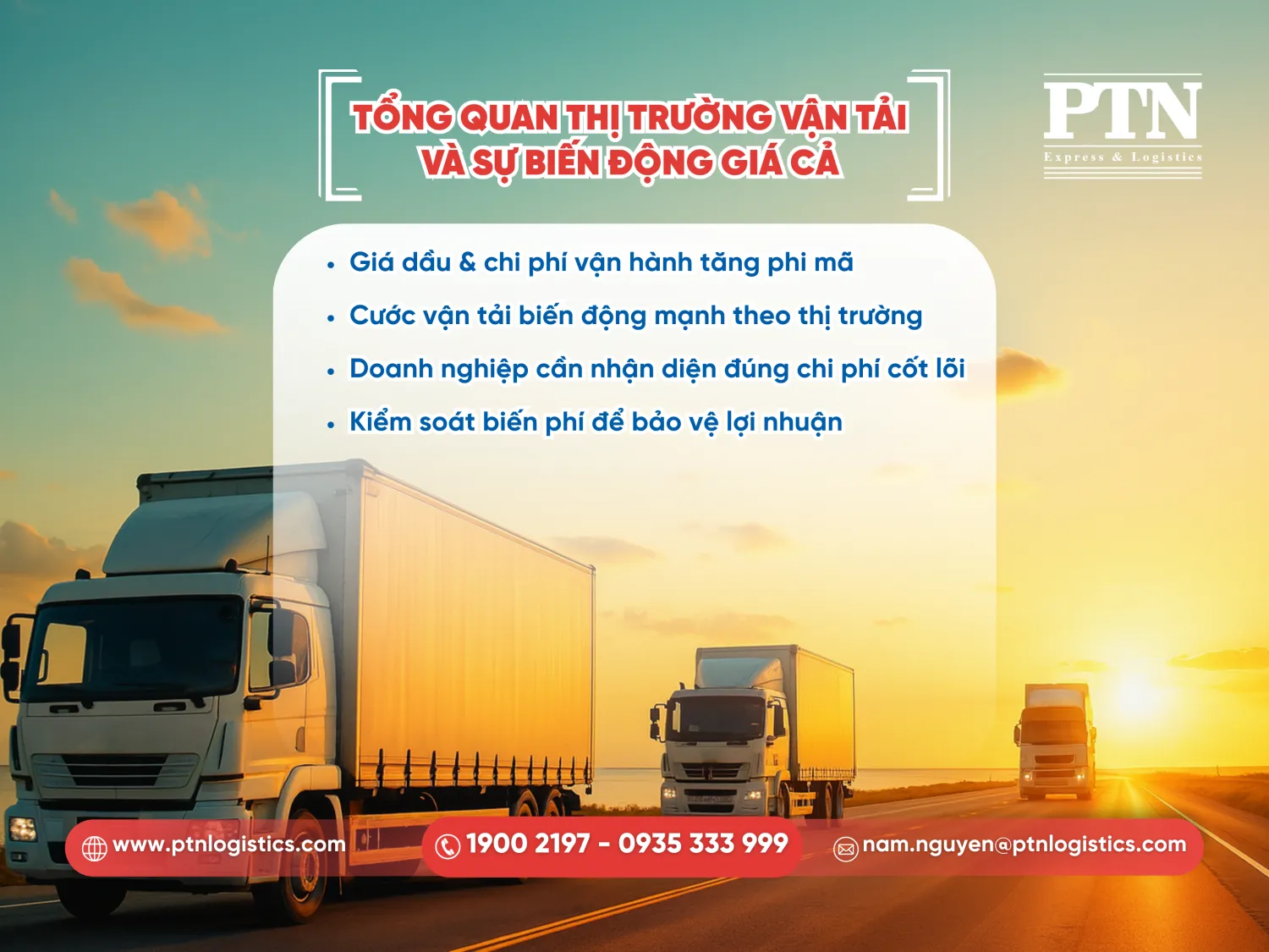 Tổng quan thị trường vận tải và sự biến động giá cả