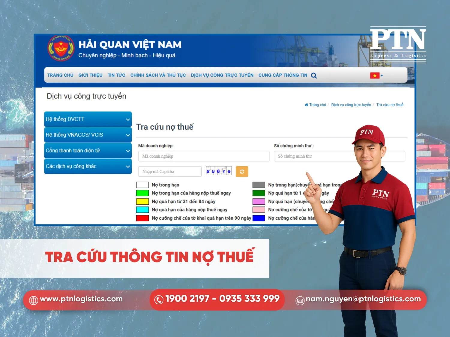 Tra cứu thông tin nợ thuế