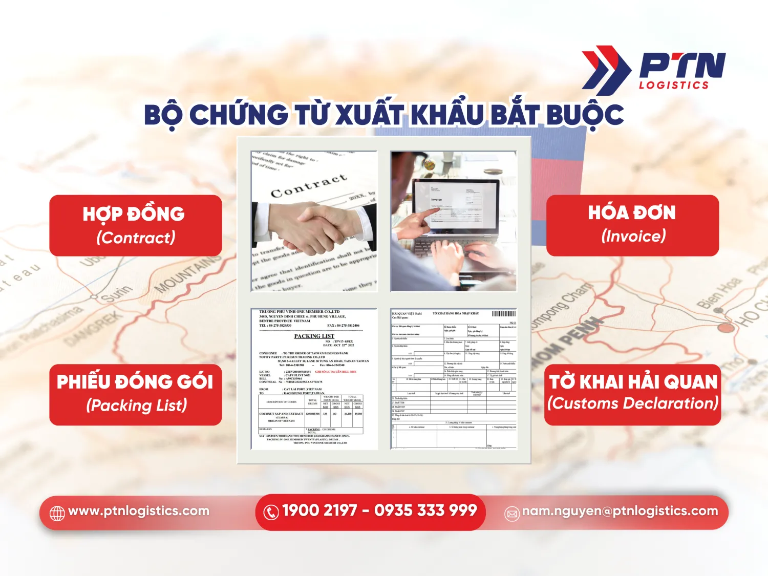 Trọn bộ chứng từ xuất khẩu bắt buộc