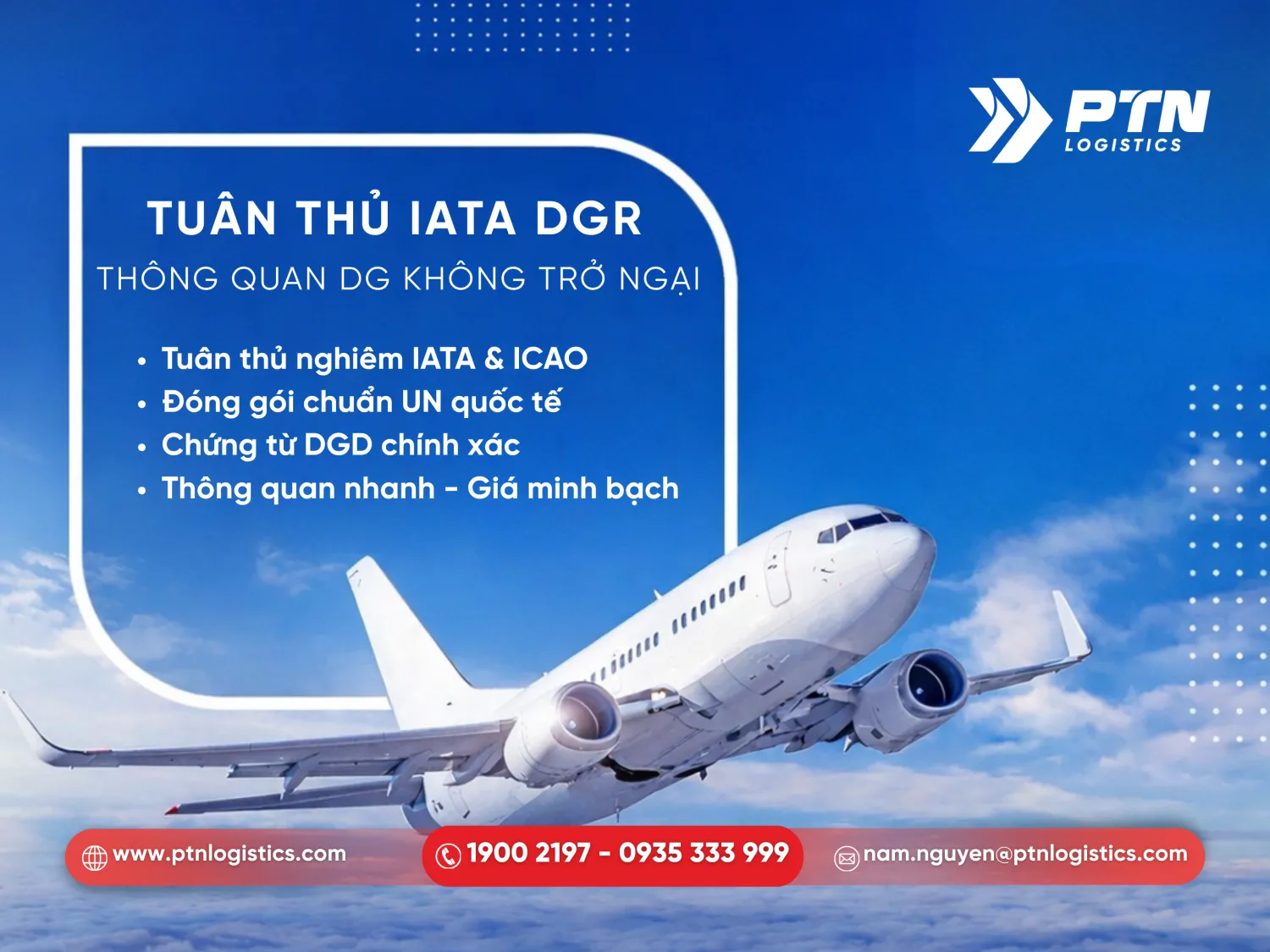 Tuân thủ các yêu cầu của IATA