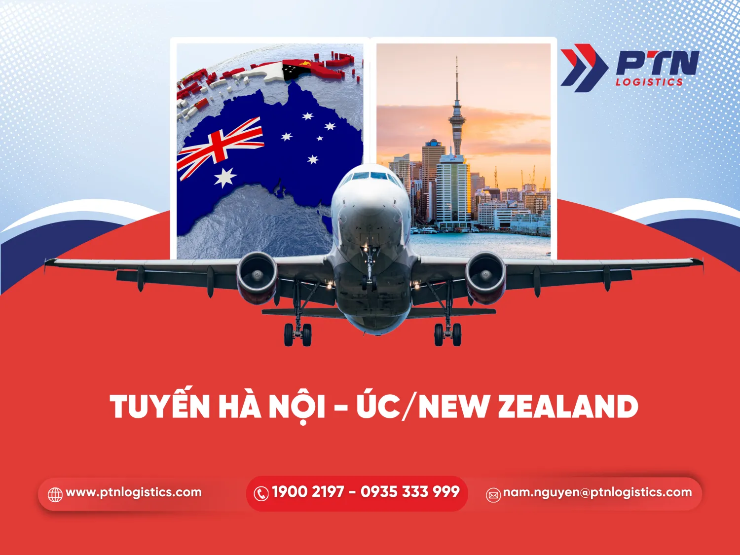 Tuyến vận chuyển Hà Nội, Úc, New Zealand