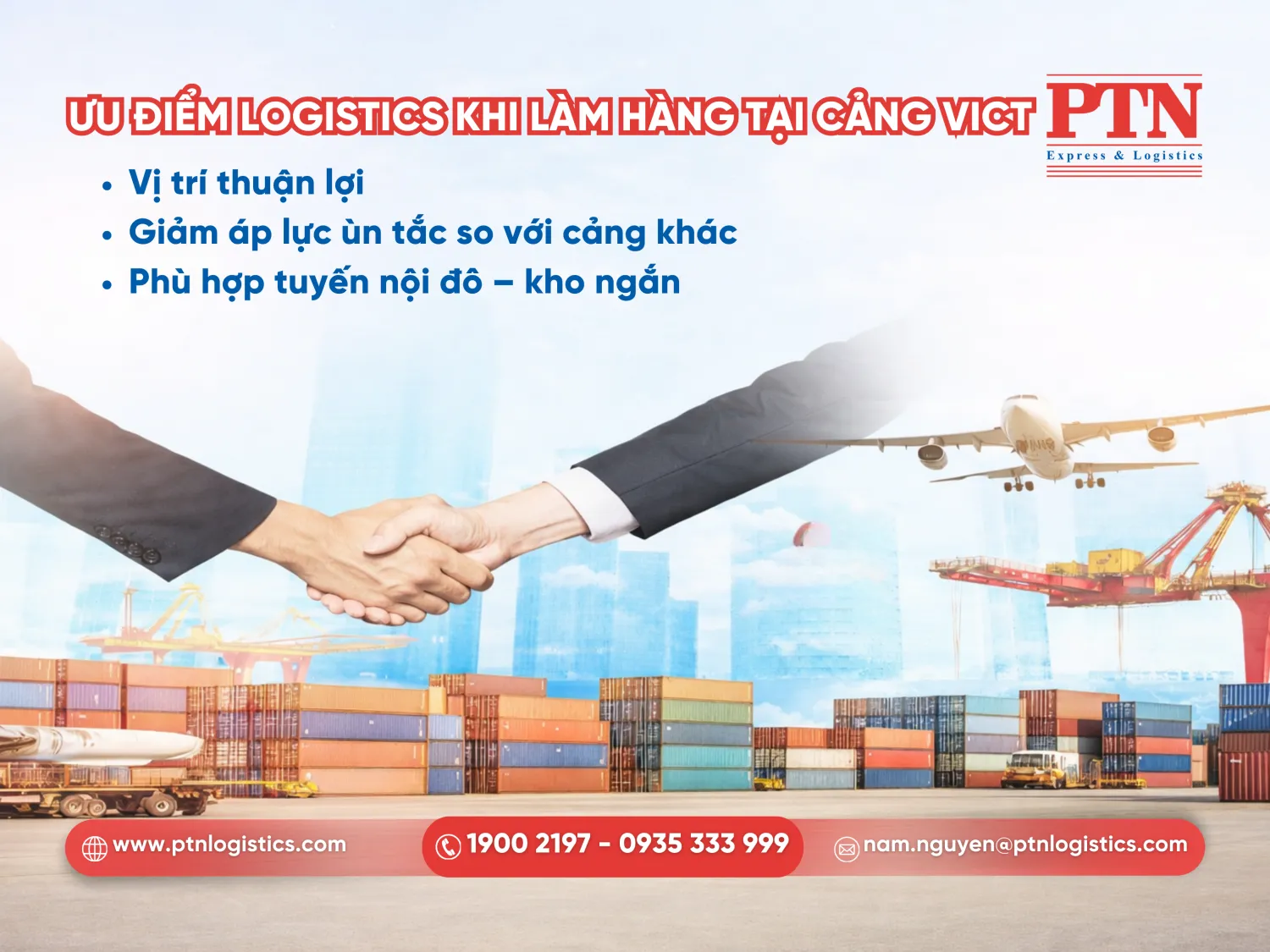Ưu điểm logistics khi làm hàng tại cảng VICT