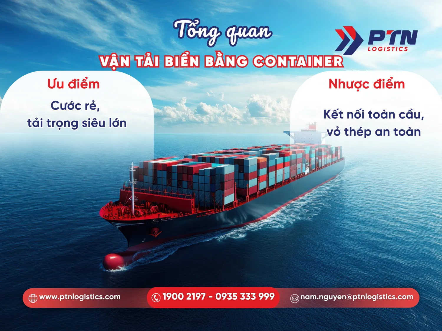 Ưu và nhược điểm khi vận chuyển hàng đường biển bằng container