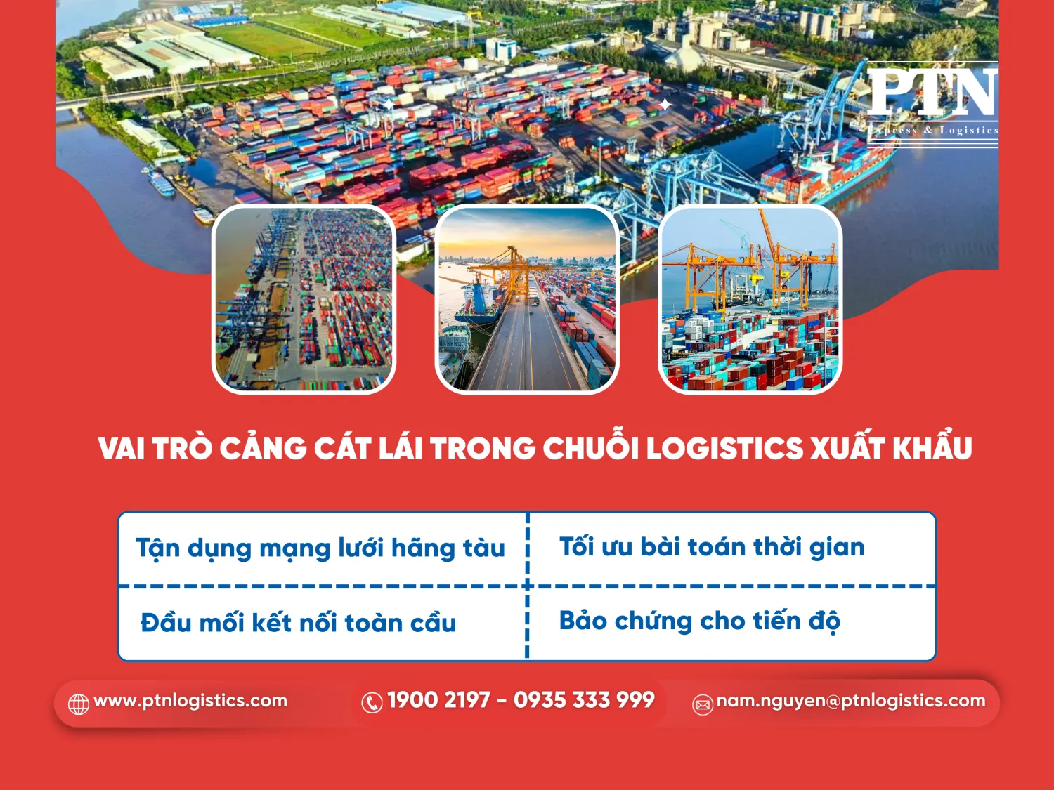 Vai trò cảng Cát Lái trong chuỗi logistics xuất khẩu