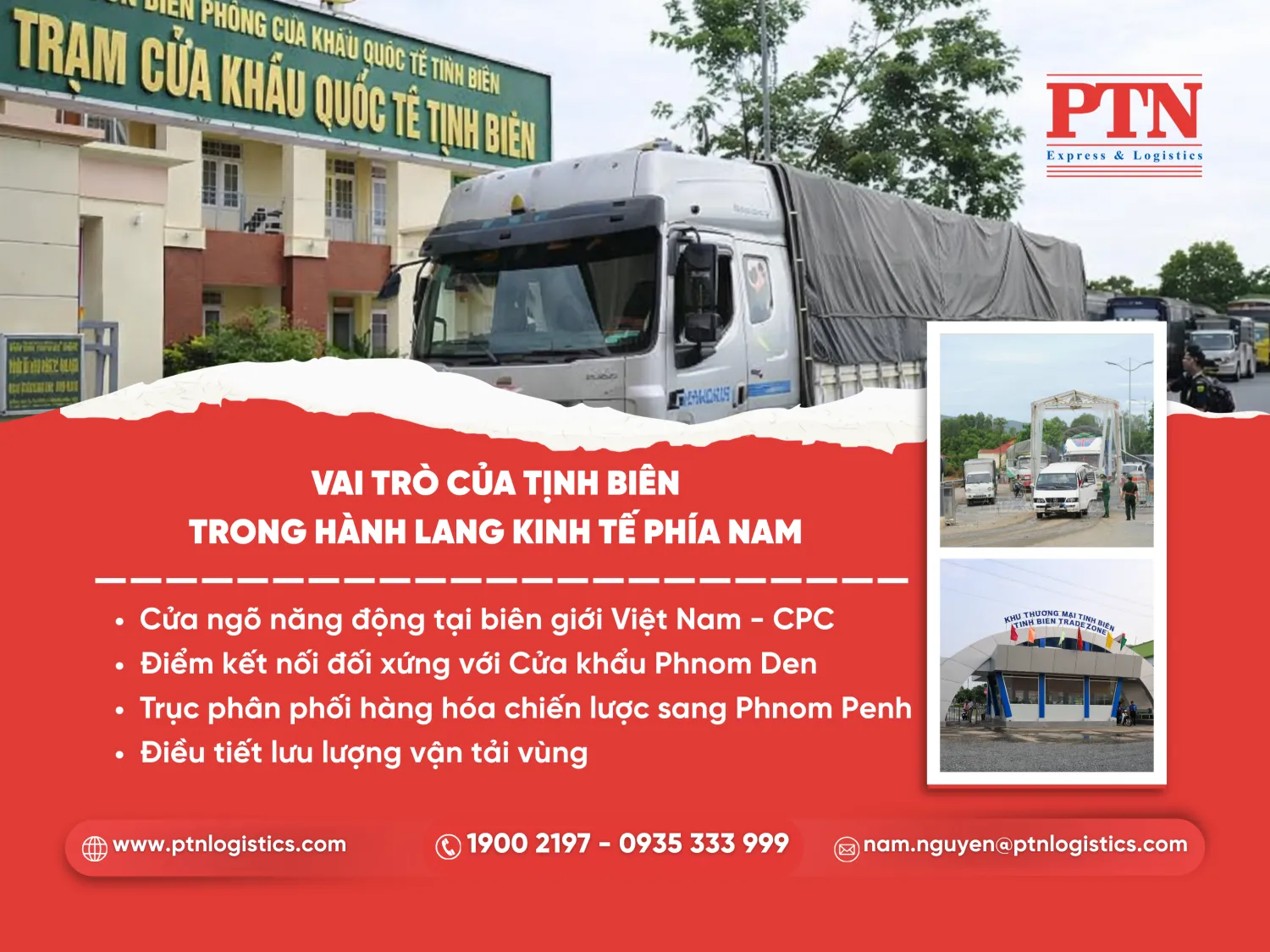 Vai trò của Tịnh Biên trong hành lang kinh tế phía nam