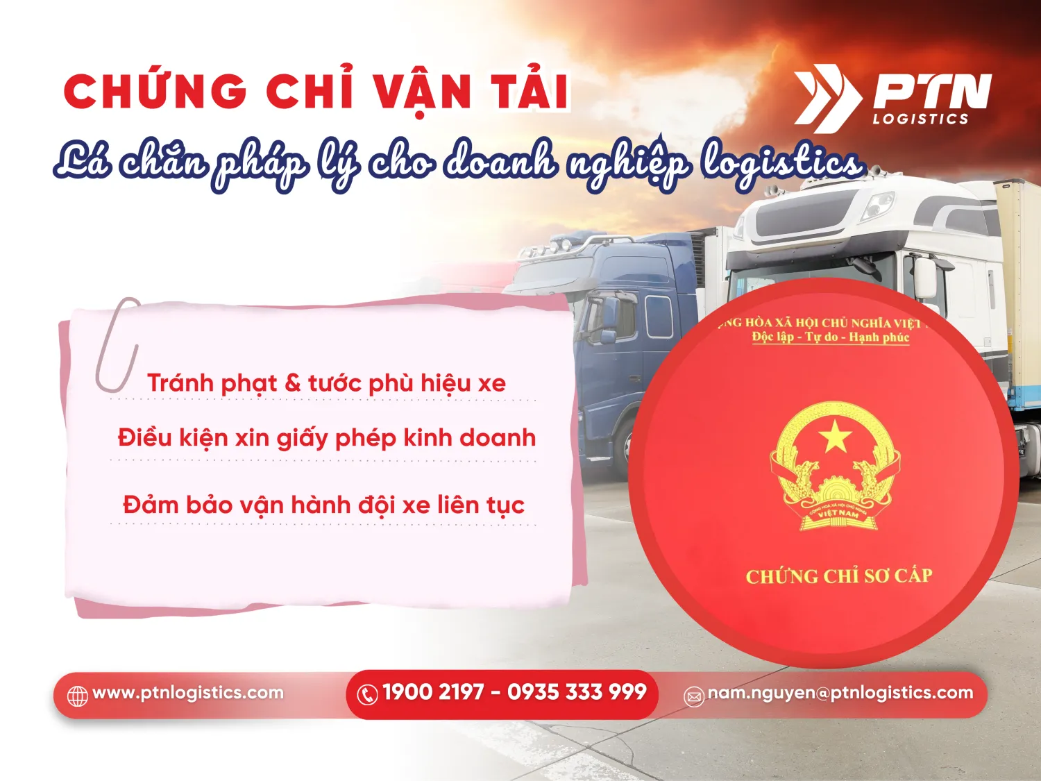 Vai trò quan trọng của chứng chỉ đối với doanh nghiệp logistics