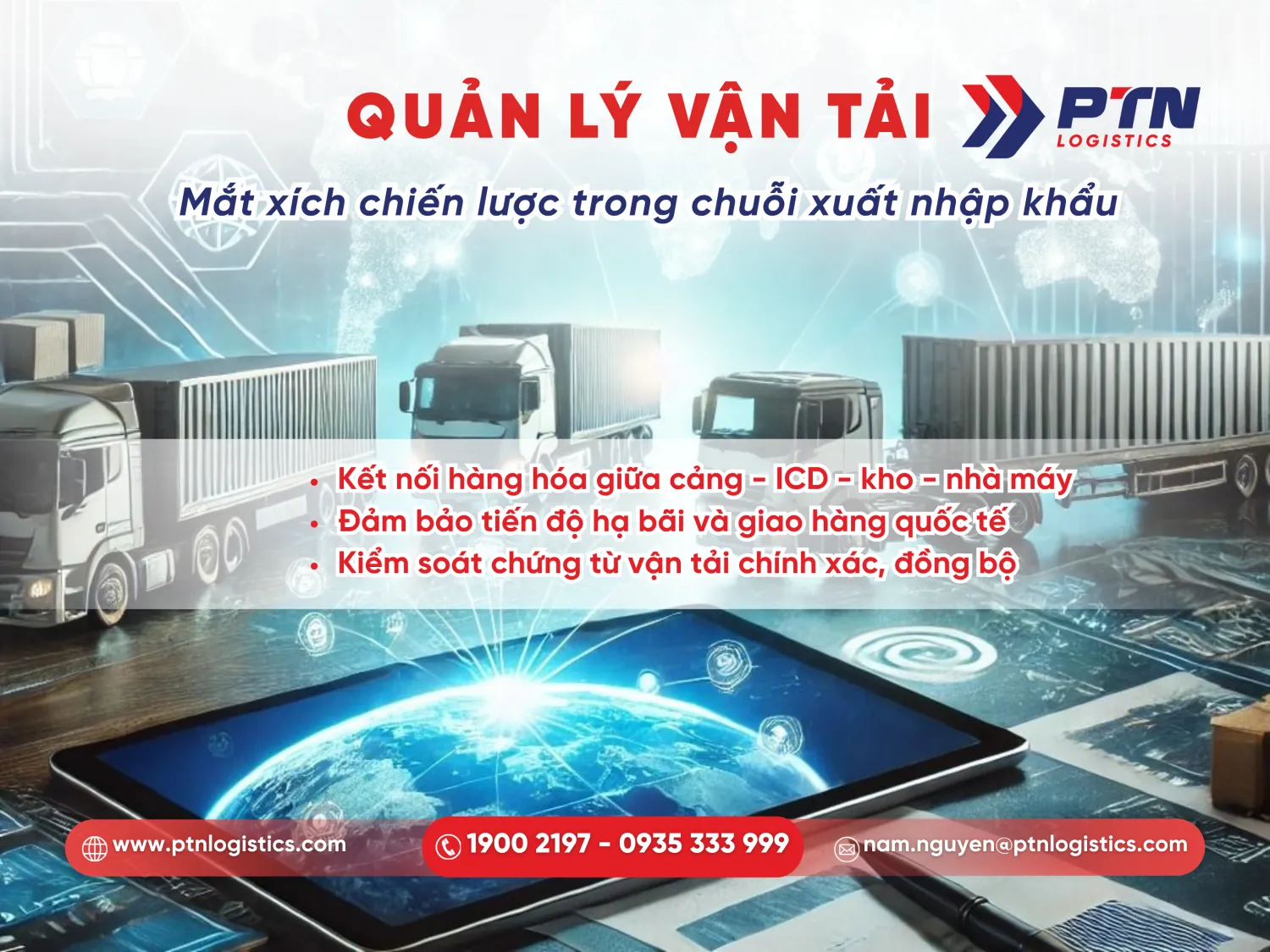 Vai trò quan trọng của quản lý vận tải trong XNK
