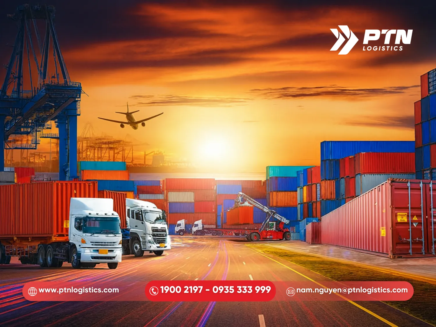 Vận chuyển cont bằng đường bộ (container tractor)
