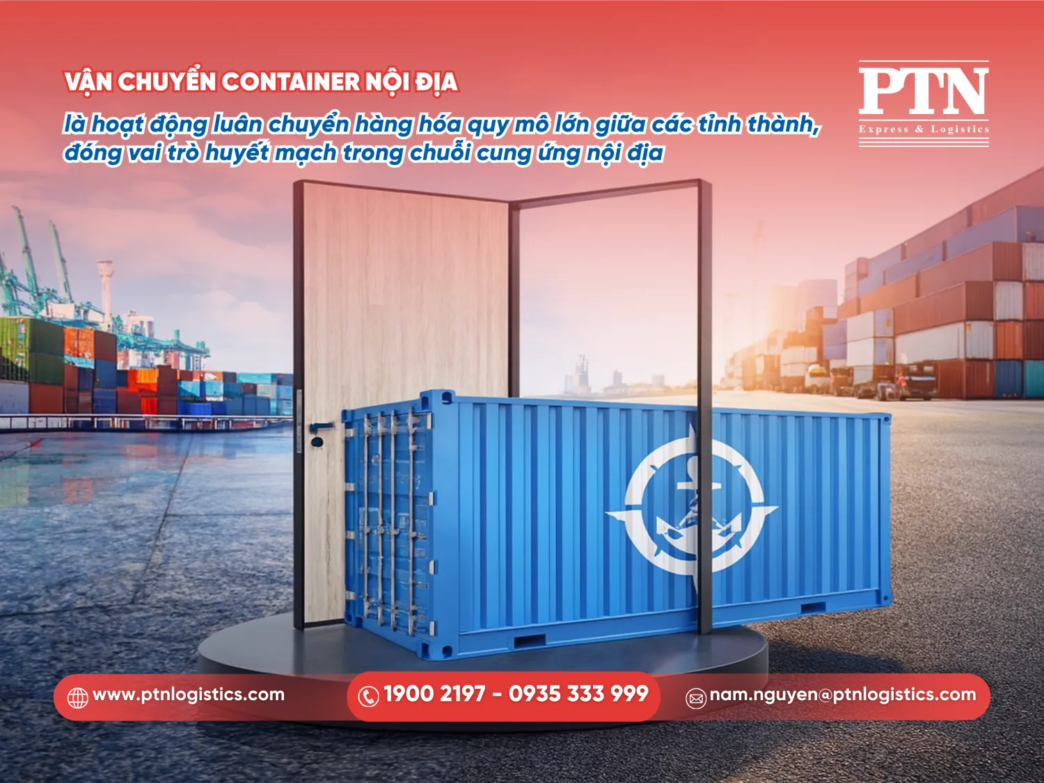 Vận chuyển container nội địa là gì?