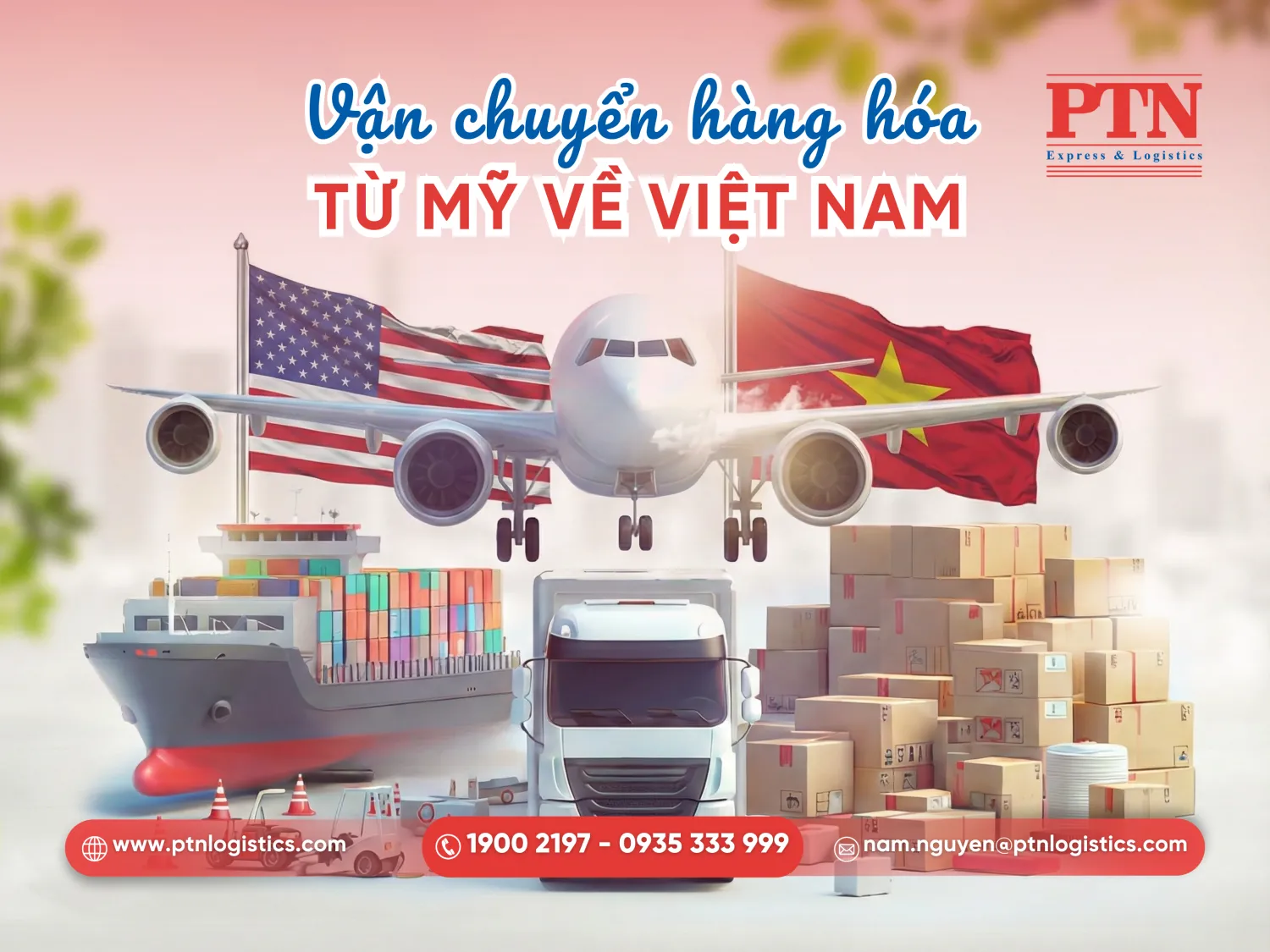Vận chuyển hàng hóa từ Mỹ về Việt Nam