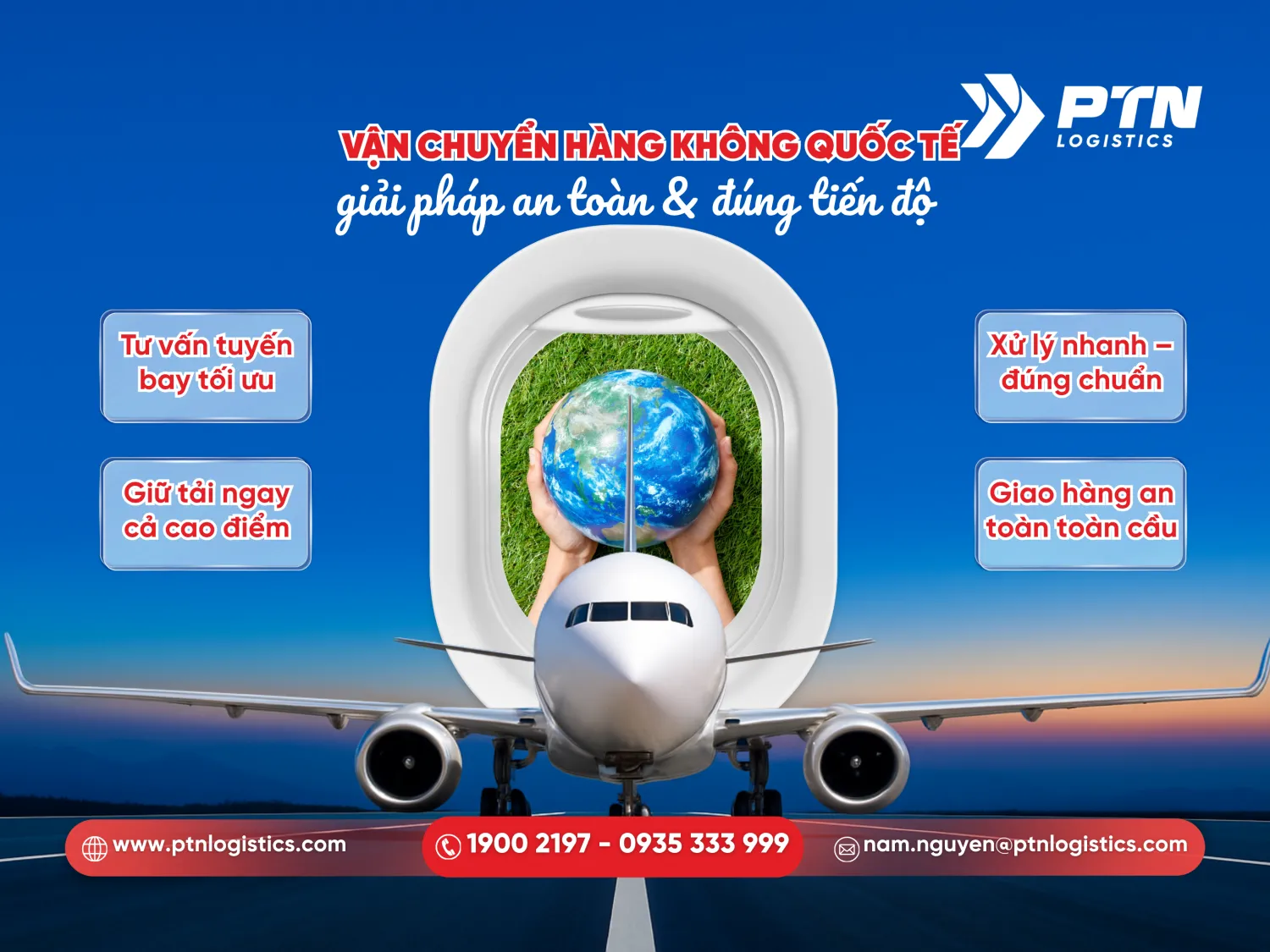 Vận chuyển hàng không quốc tế: Giải pháp an toàn và đúng tiến độ