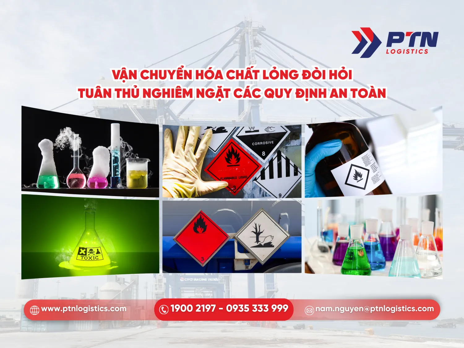 Vận chuyển hóa chất dạng lỏng đòi hỏi tuân thủ nghiêm ngặt các quy định an toàn