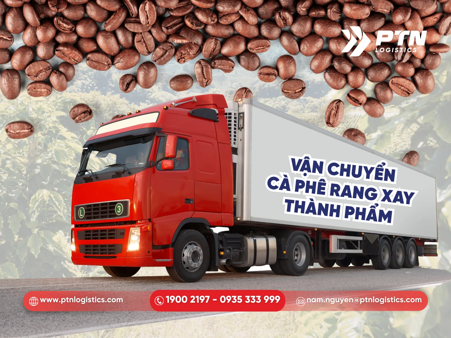 Vận chuyển loại cà phê rang xay thành phẩm