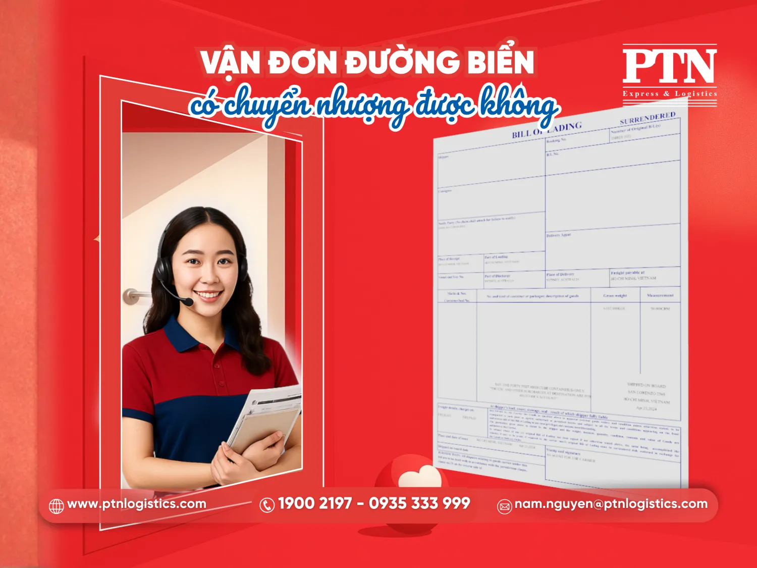 Vận đơn đường biển có chuyển nhượng được không?
