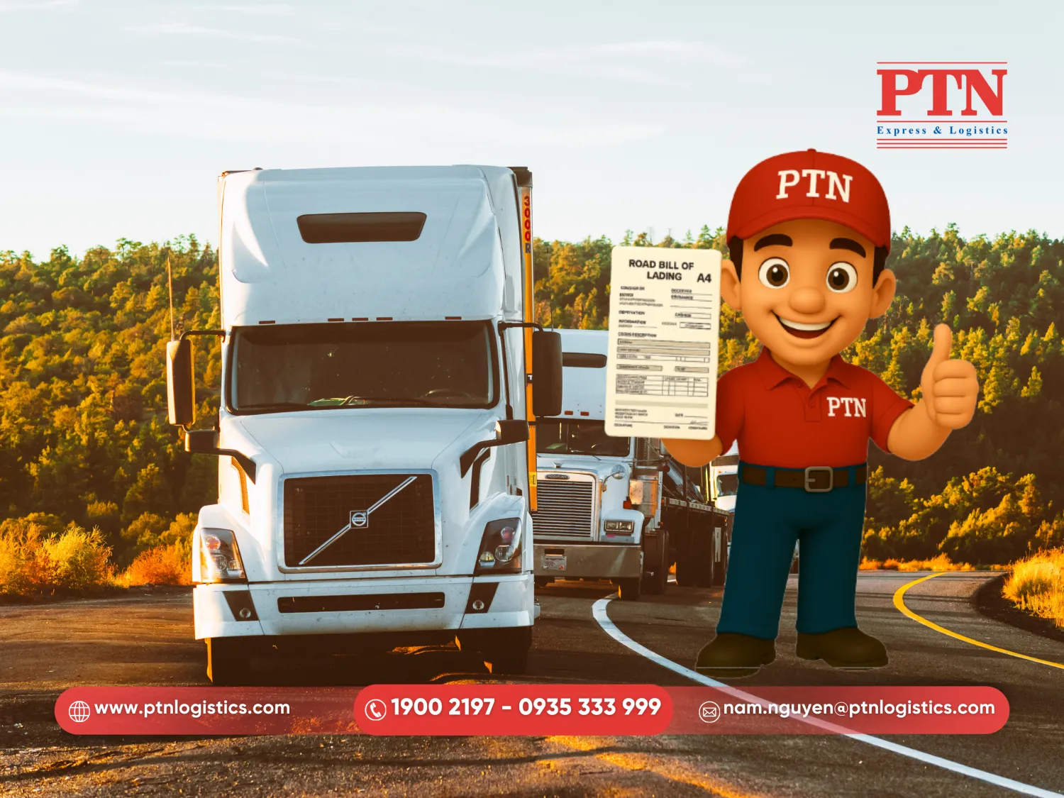 Vận đơn đường bộ đóng vai trò là biên lai nhận hàng và bằng chứng xác nhận hợp đồng vận chuyển