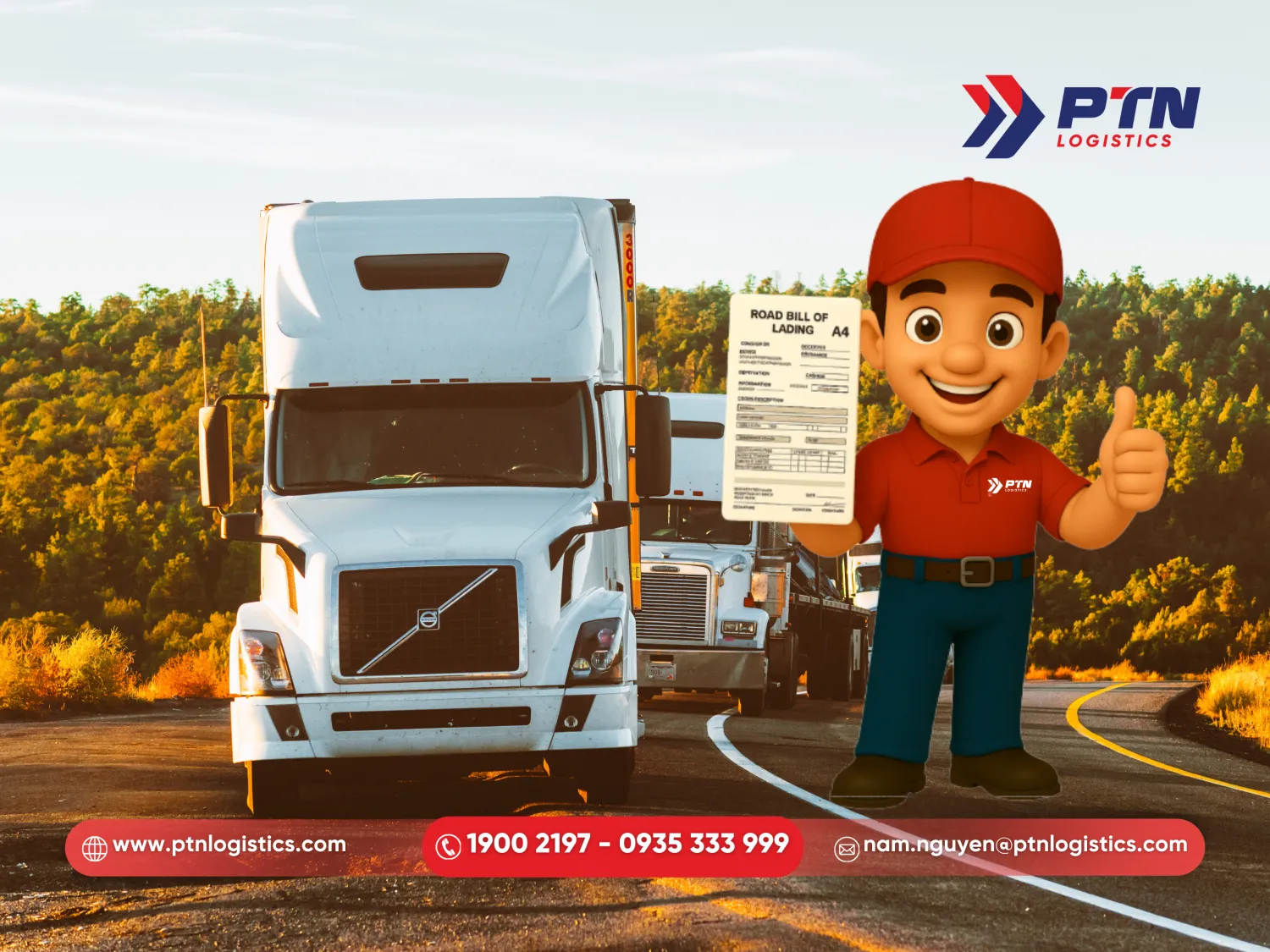 Vận đơn đường bộ đóng vai trò là biên lai nhận hàng và là bằng chứng xác nhận hợp đồng vận chuyển