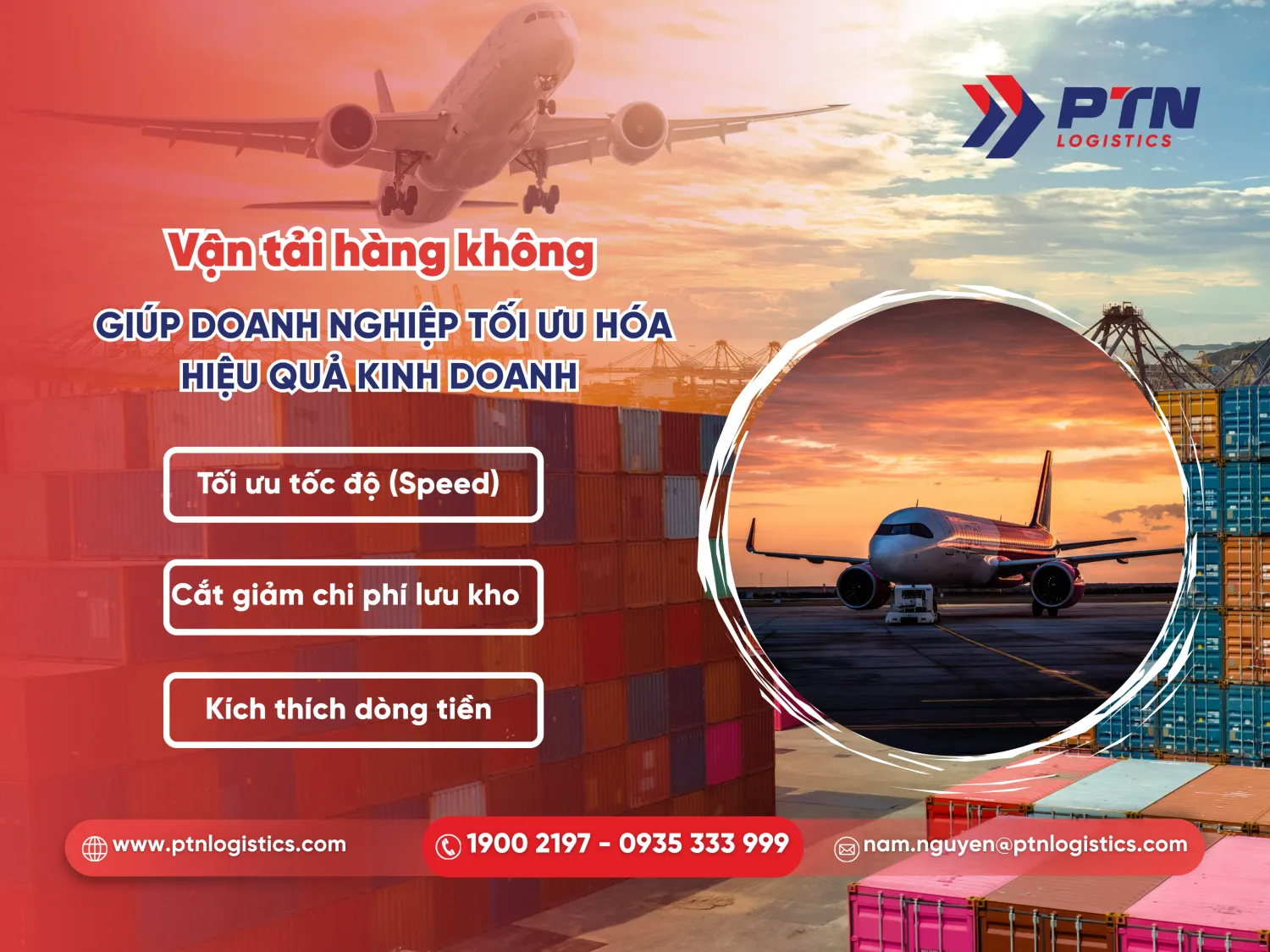 Vận tải hàng không giúp doanh nghiệp tối ưu hóa hiệu quả trong kinh doanh