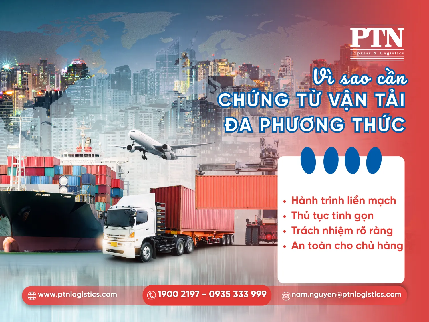 Vì sao cần chứng từ vận tải đa phương thức