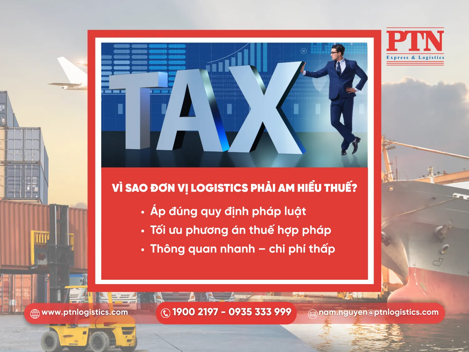 Vì sao đơn vị logistics phải am hiểu thuế