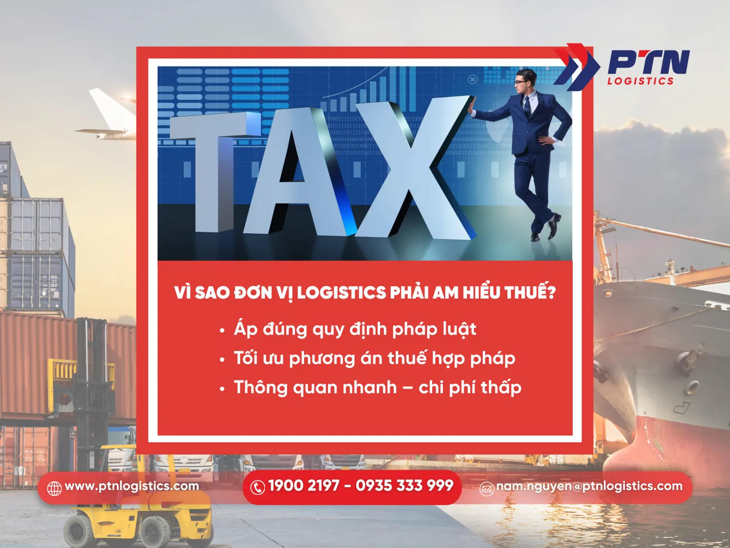 Vì sao đơn vị logistics phải am hiểu về thuế