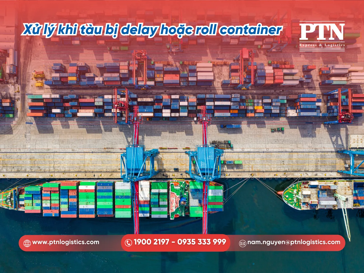 Xử lý tàu bị delay hoặc roll container