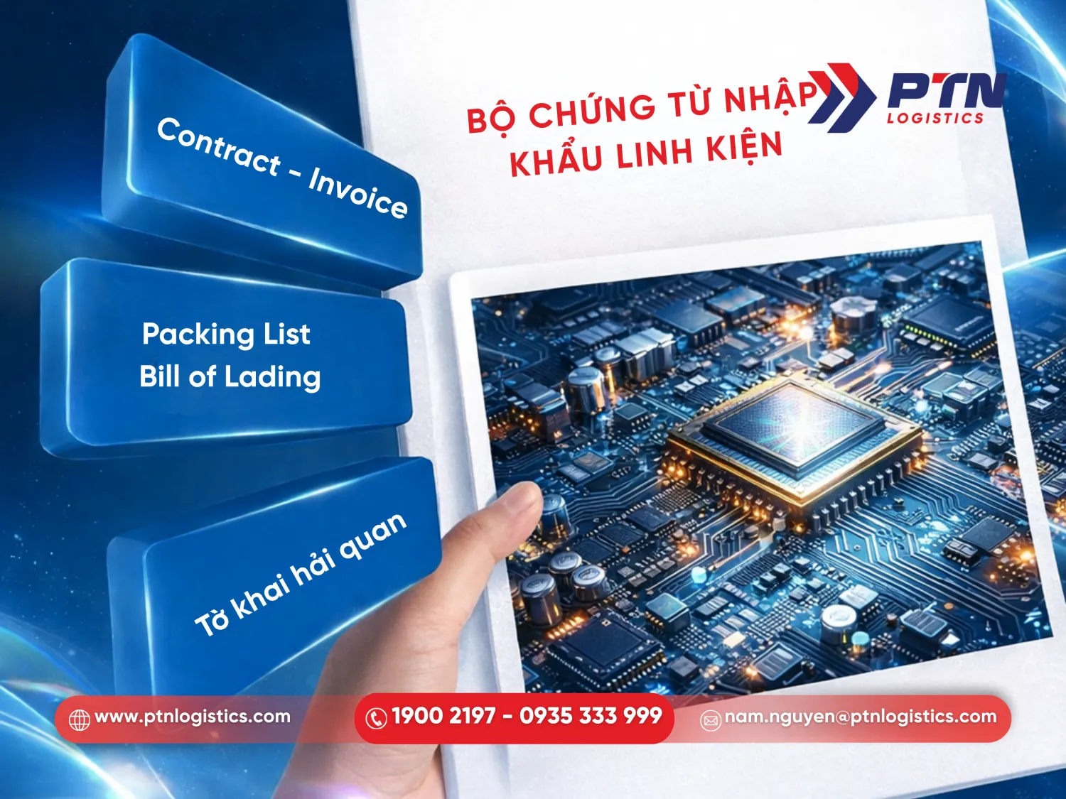 Bộ chứng từ thông quan mặt hàng điện tử