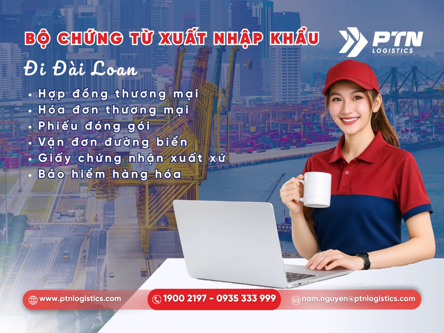 Bộ chứng từ xuất nhập khẩu đi Đài Loan