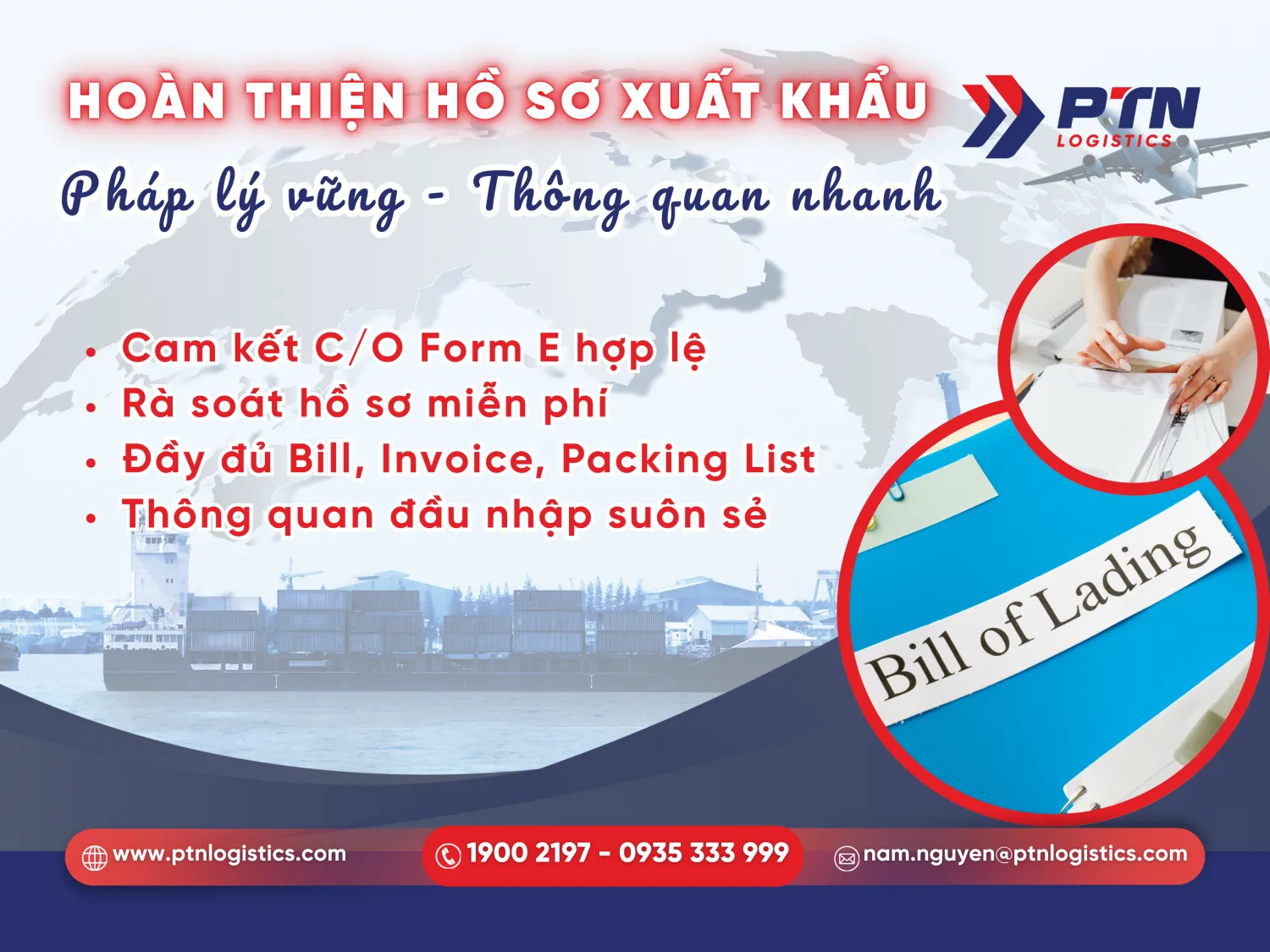 Bước phát hành vận đơn và chứng từ xuất khẩu