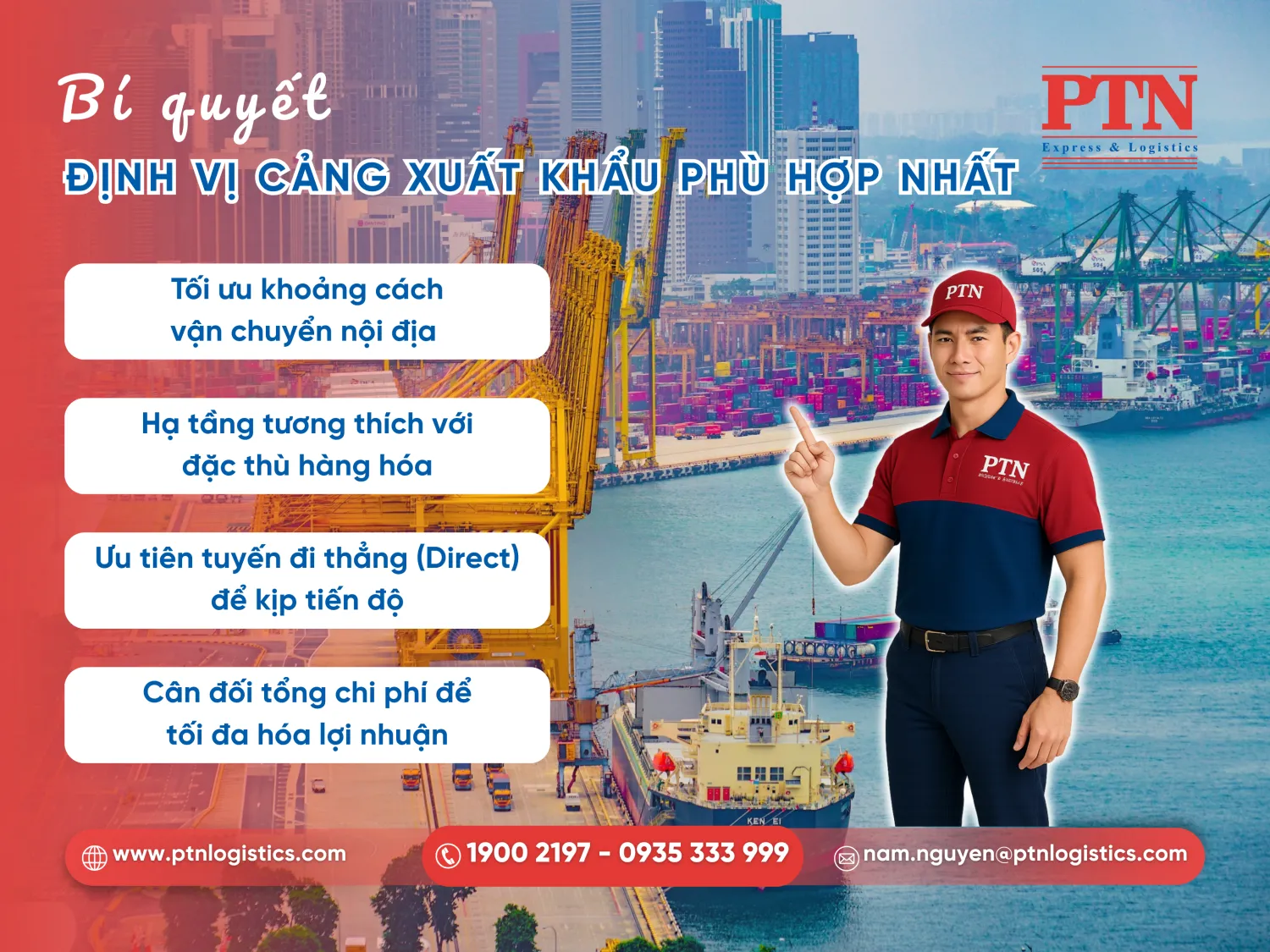 Các cách lựa chọn cảng xuất khẩu phù hợp