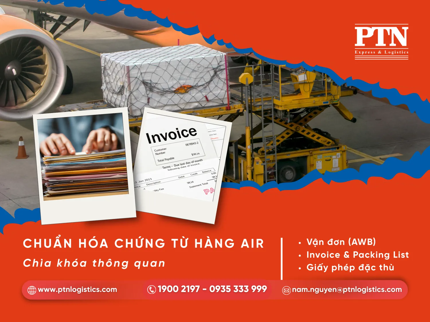 Các chứng từ bắt buộc khi đi hàng air