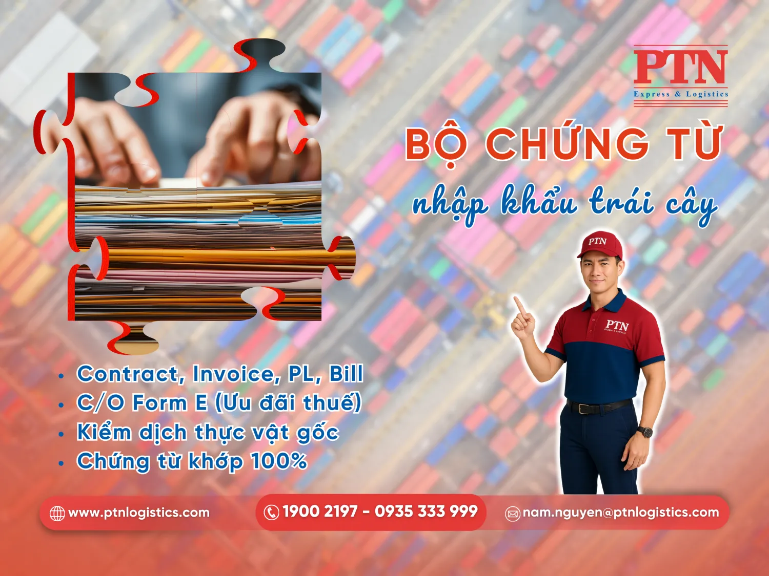 Các chứng từ bắt buộc khi nhập khẩu trái cây Trung Quốc