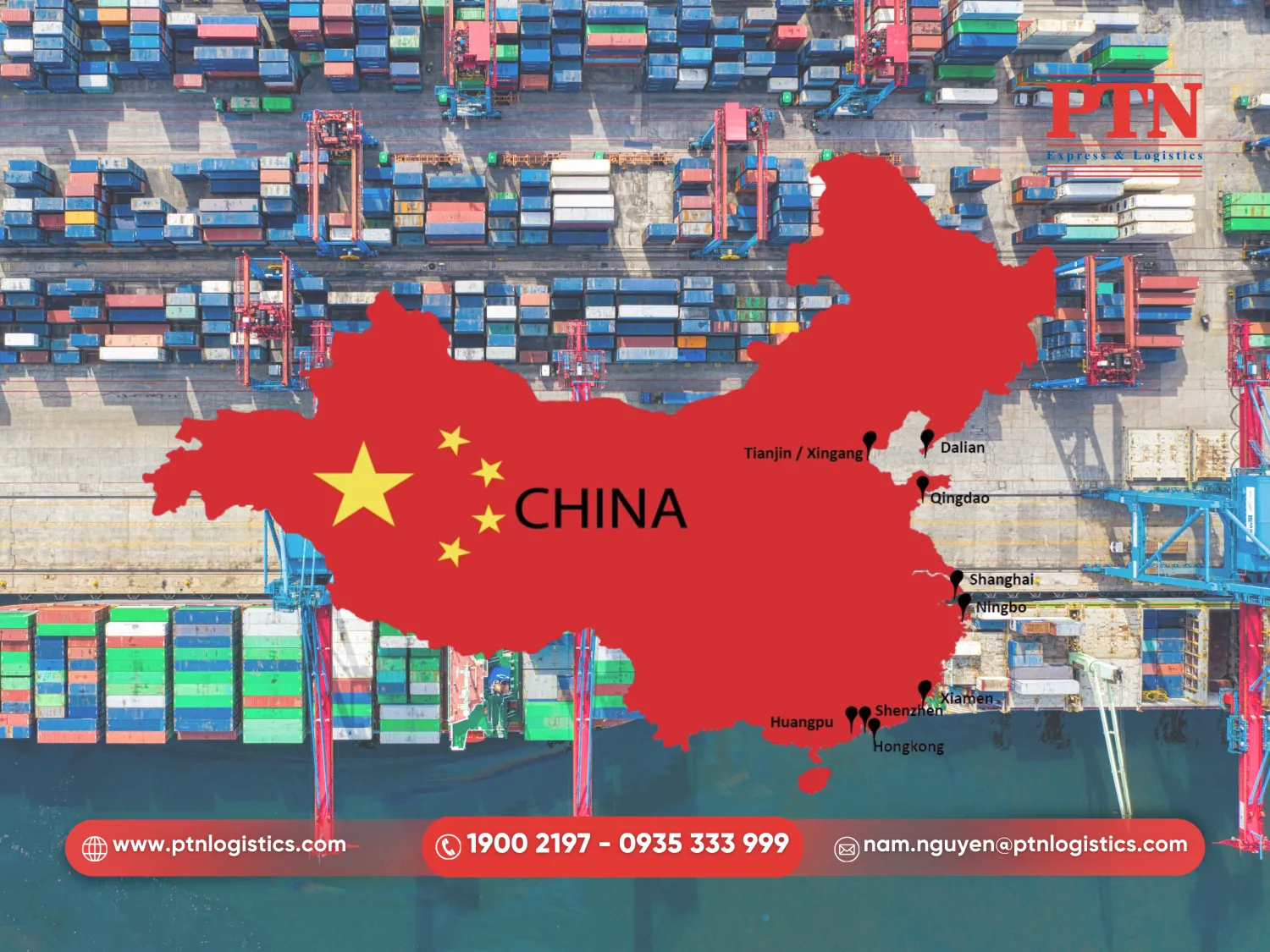 Các cụm cảng phổ biến tại Trung Quốc